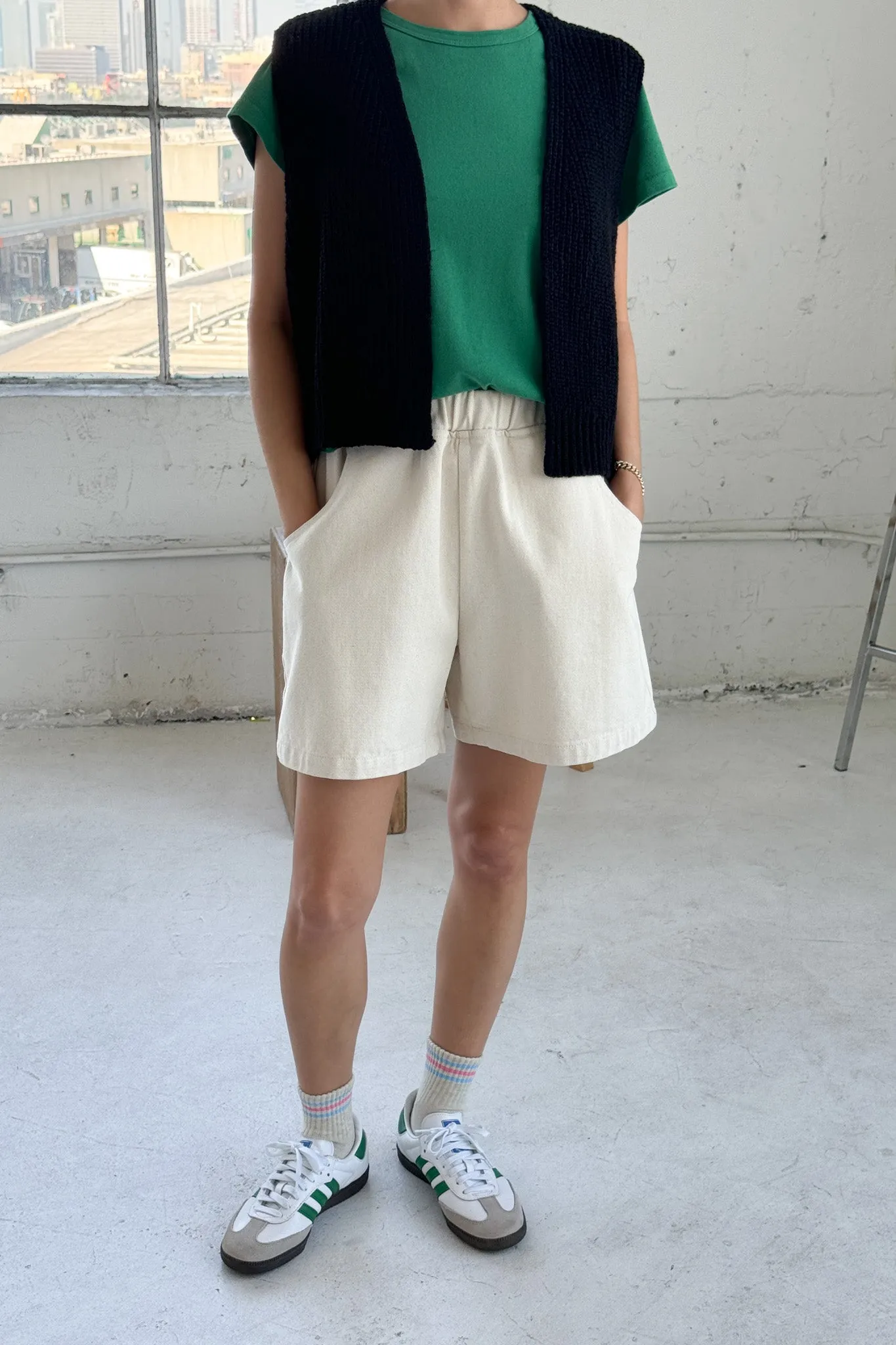 City Shorts - Naturel sold by Le Bon Shoppe product image thumbnail 2