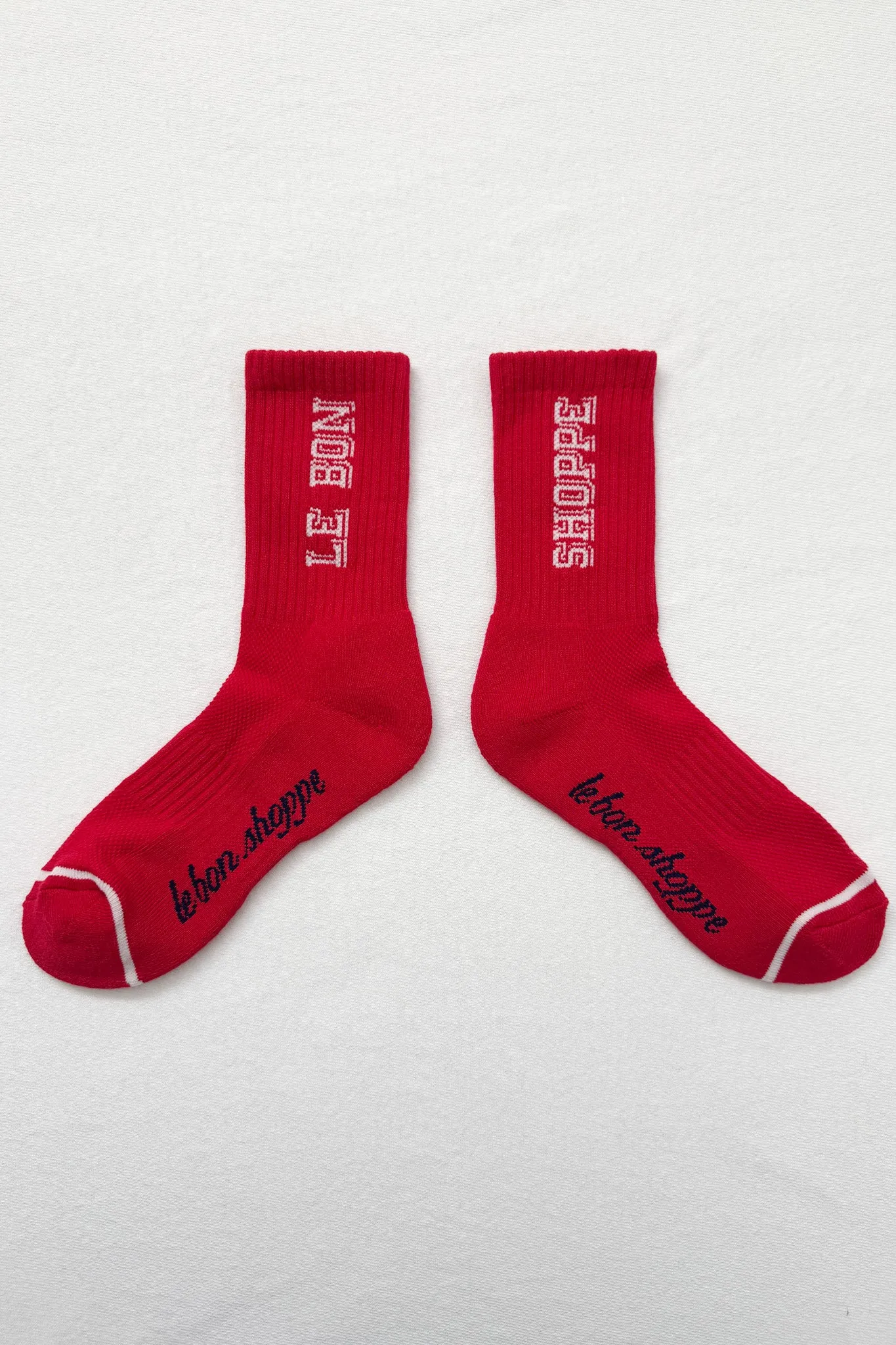 Preppy Socks - Red/Cream sold by Le Bon Shoppe product image thumbnail 4