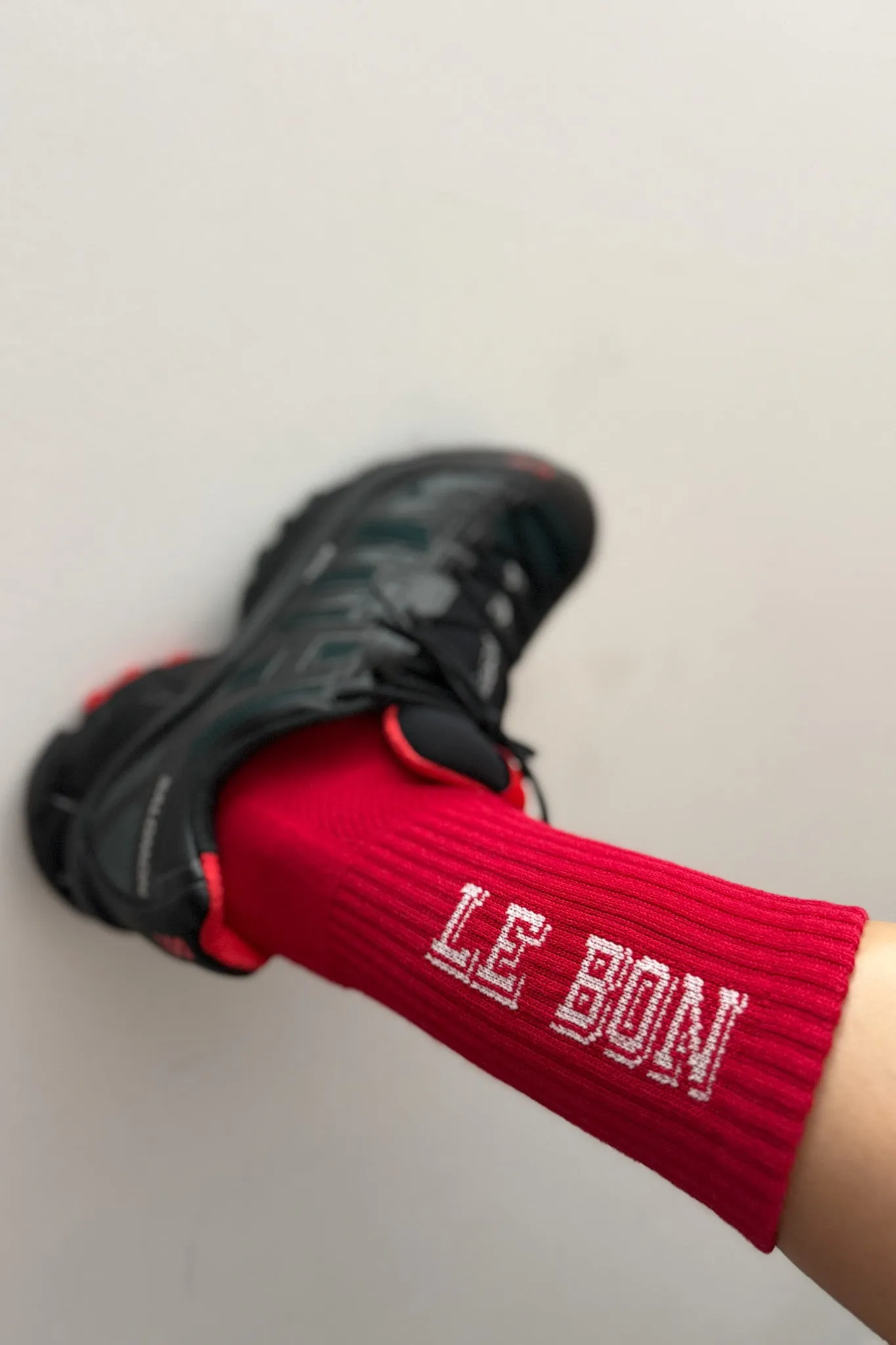 Preppy Socks - Red/Cream sold by Le Bon Shoppe product image thumbnail 2