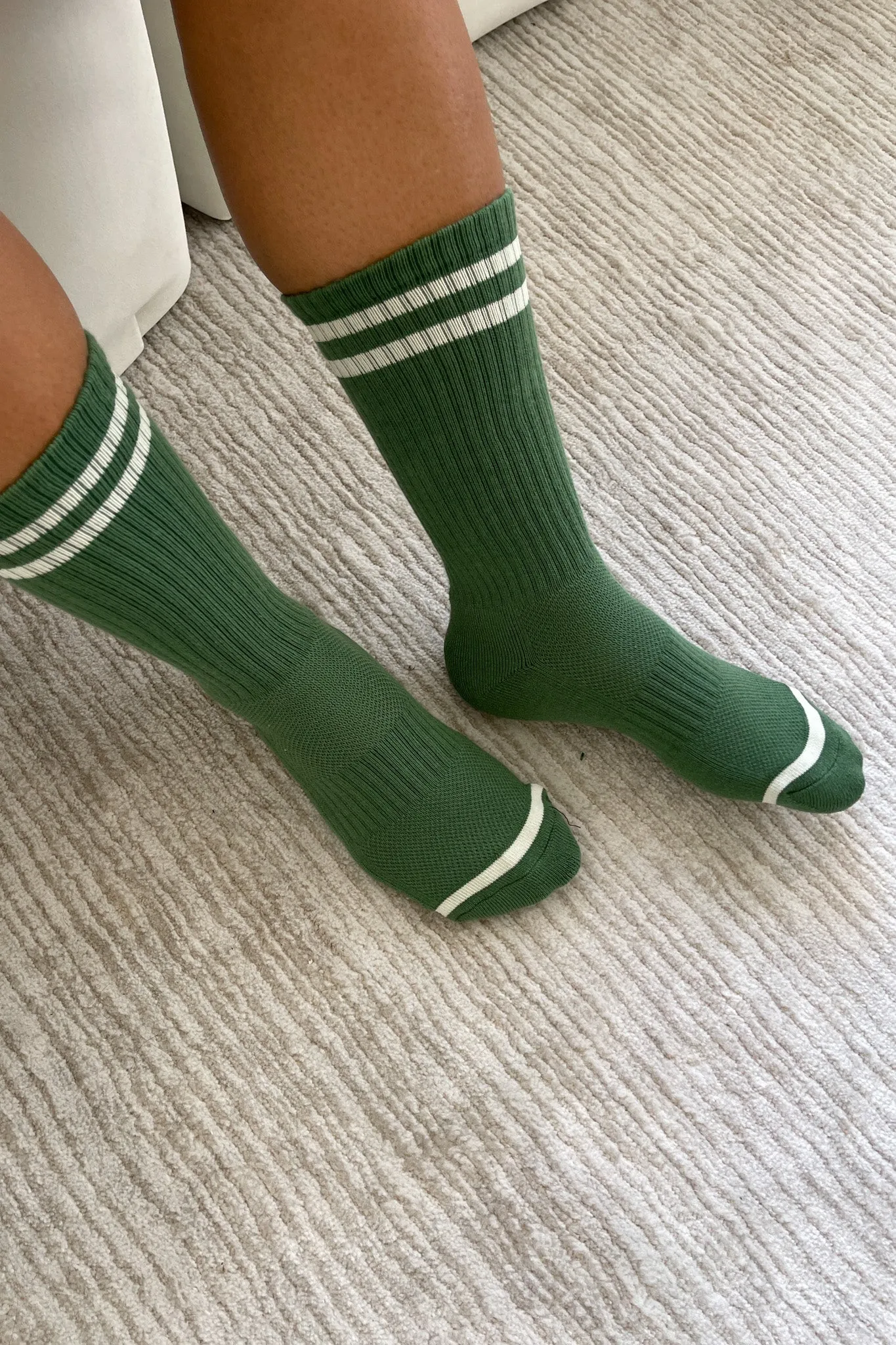 EXTENDED Boyfriend Socks - Moss sold by Le Bon Shoppe product image thumbnail 3