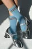 Boyfriend Socks - Powder Blue sold by Le Bon Shoppe