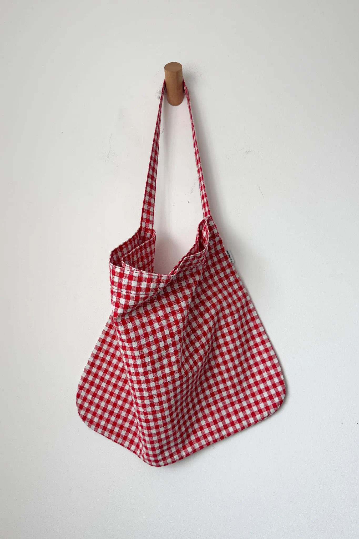 Happy Carry Bag - Red Gingham sold by Le Bon Shoppe product image thumbnail 4