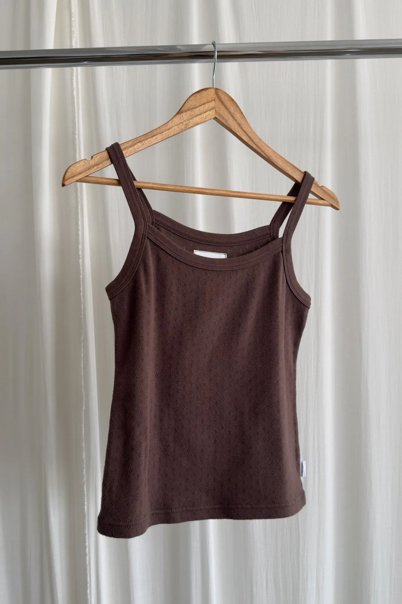 Pointelle Eve Cami- CHOCOLATE sold by Le Bon Shoppe product image thumbnail 5