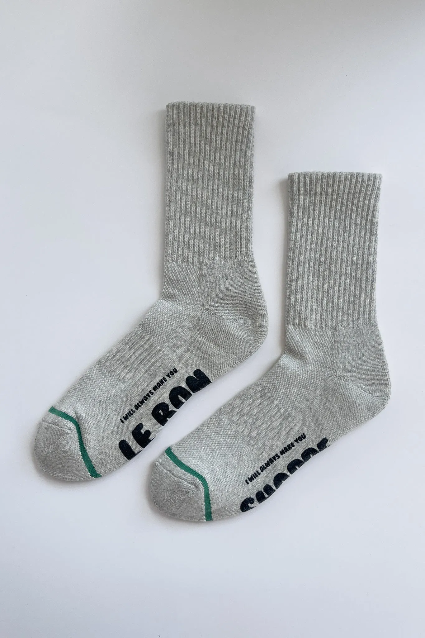 Hugger Socks - HT GREY/ BLACK sold by Le Bon Shoppe product image thumbnail 5