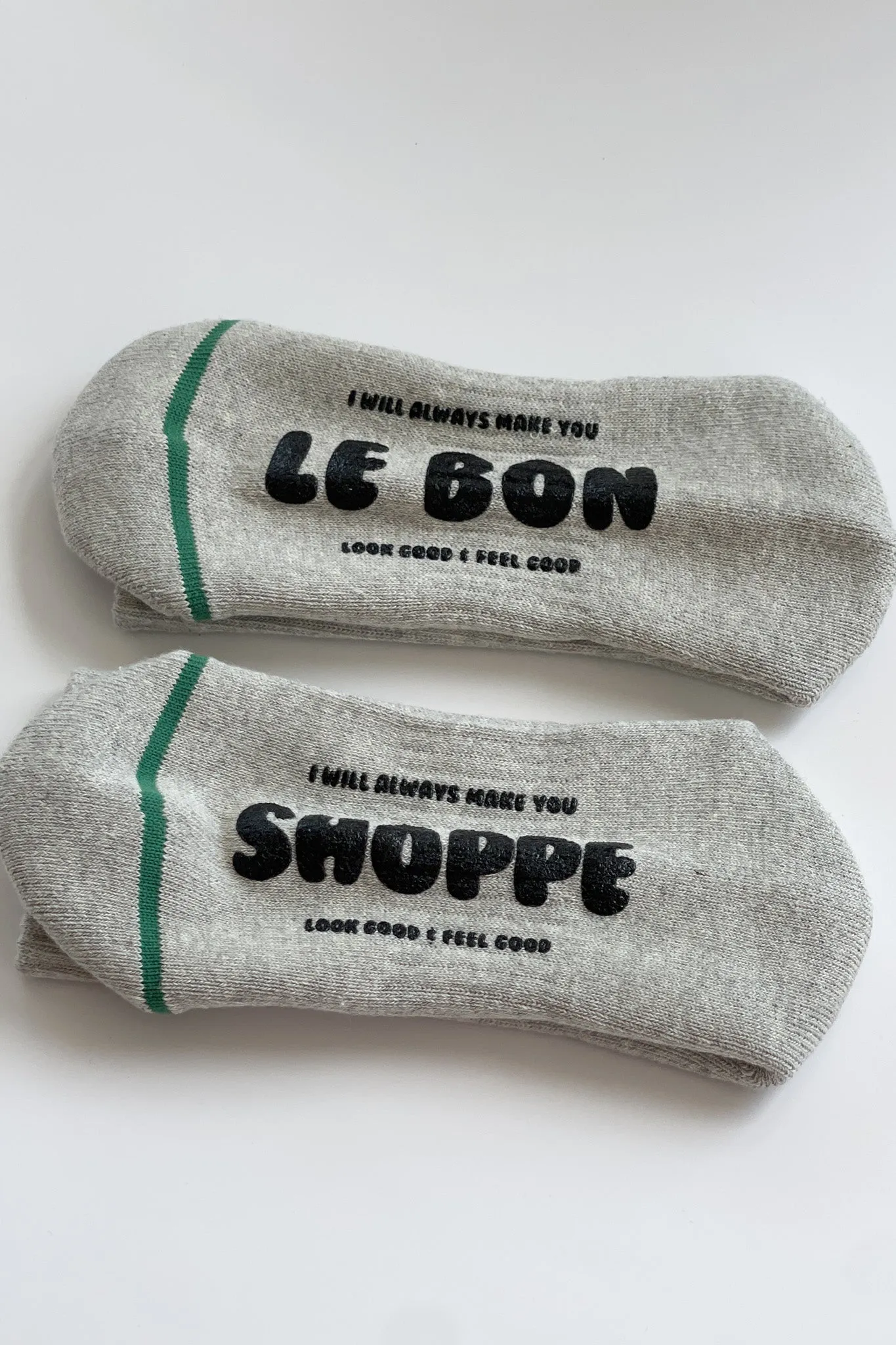 Hugger Socks - HT GREY/ BLACK sold by Le Bon Shoppe product image thumbnail 3