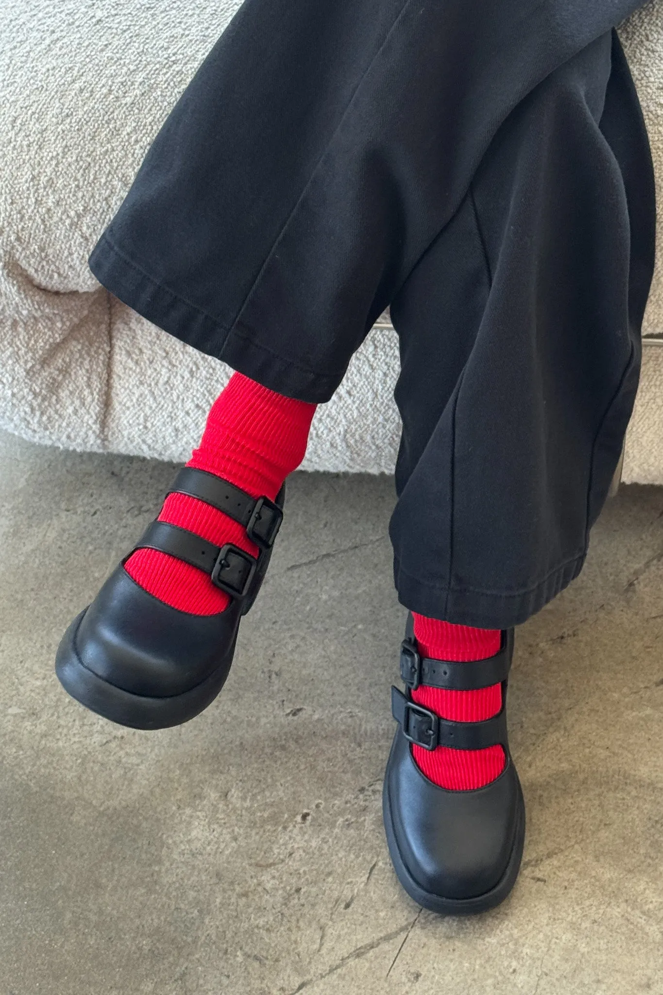 Crisp Step Socks- RED sold by Le Bon Shoppe product image thumbnail 2