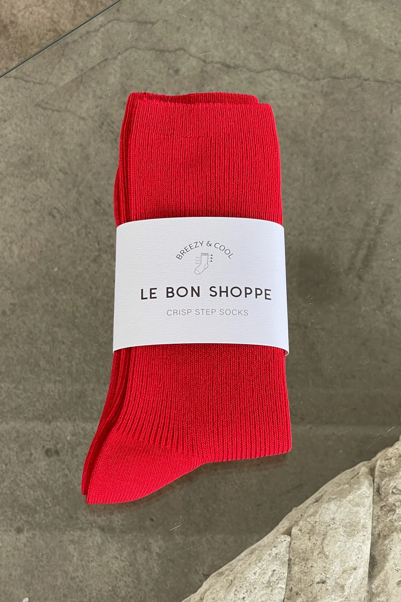 Crisp Step Socks- RED sold by Le Bon Shoppe product image thumbnail 3
