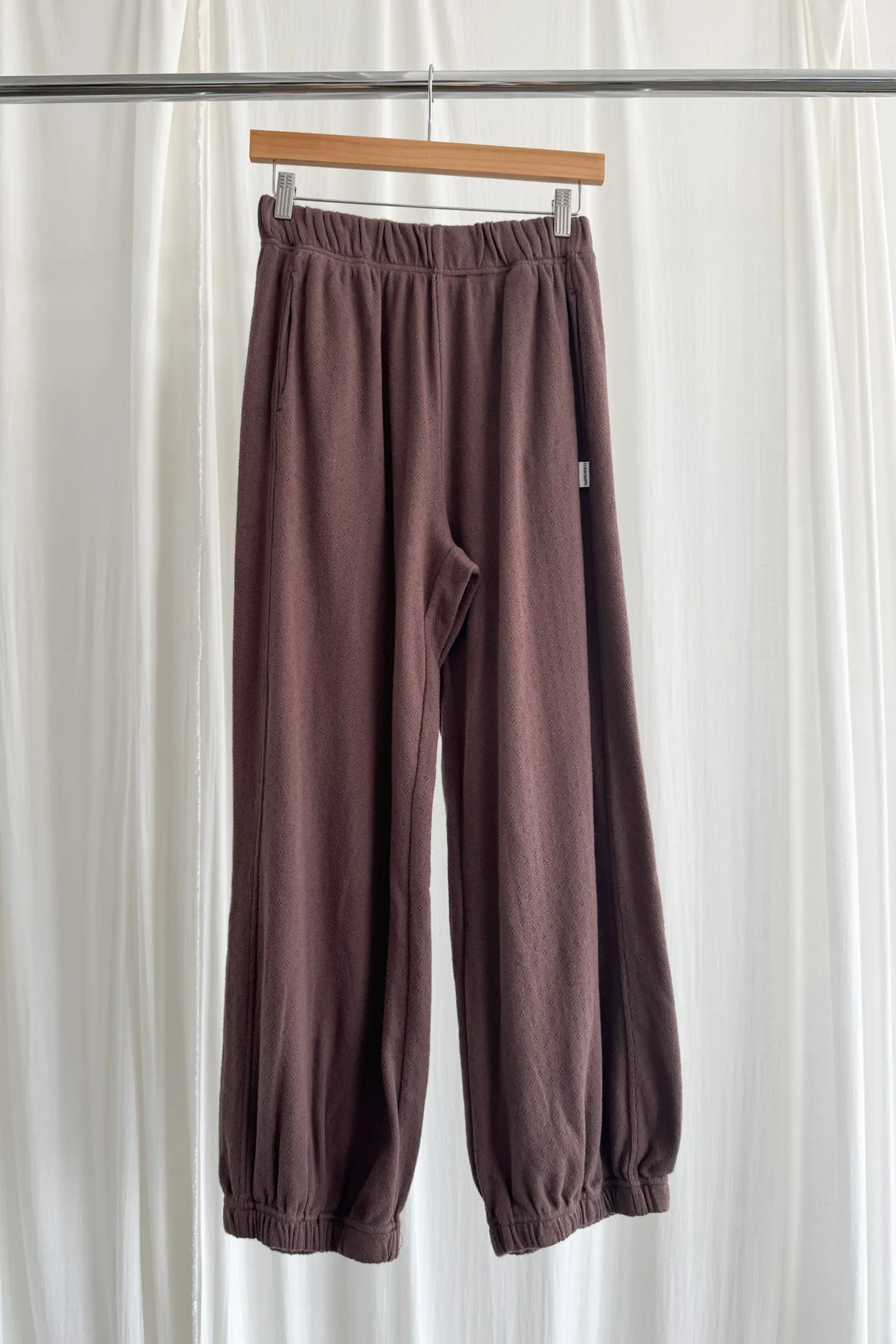 Pointelle Balloon Pants - CHOCOLATE sold by Le Bon Shoppe product image thumbnail 3