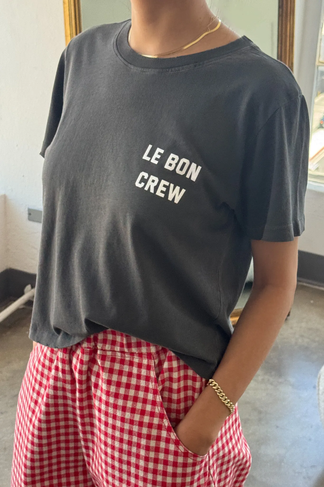 Darling Tee - Le bon Crew (Vintage Black) sold by Le Bon Shoppe