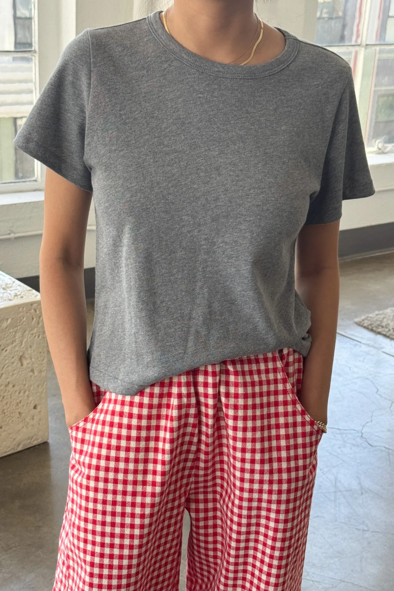 The Little Boy Tee - Melange Grey sold by Le Bon Shoppe