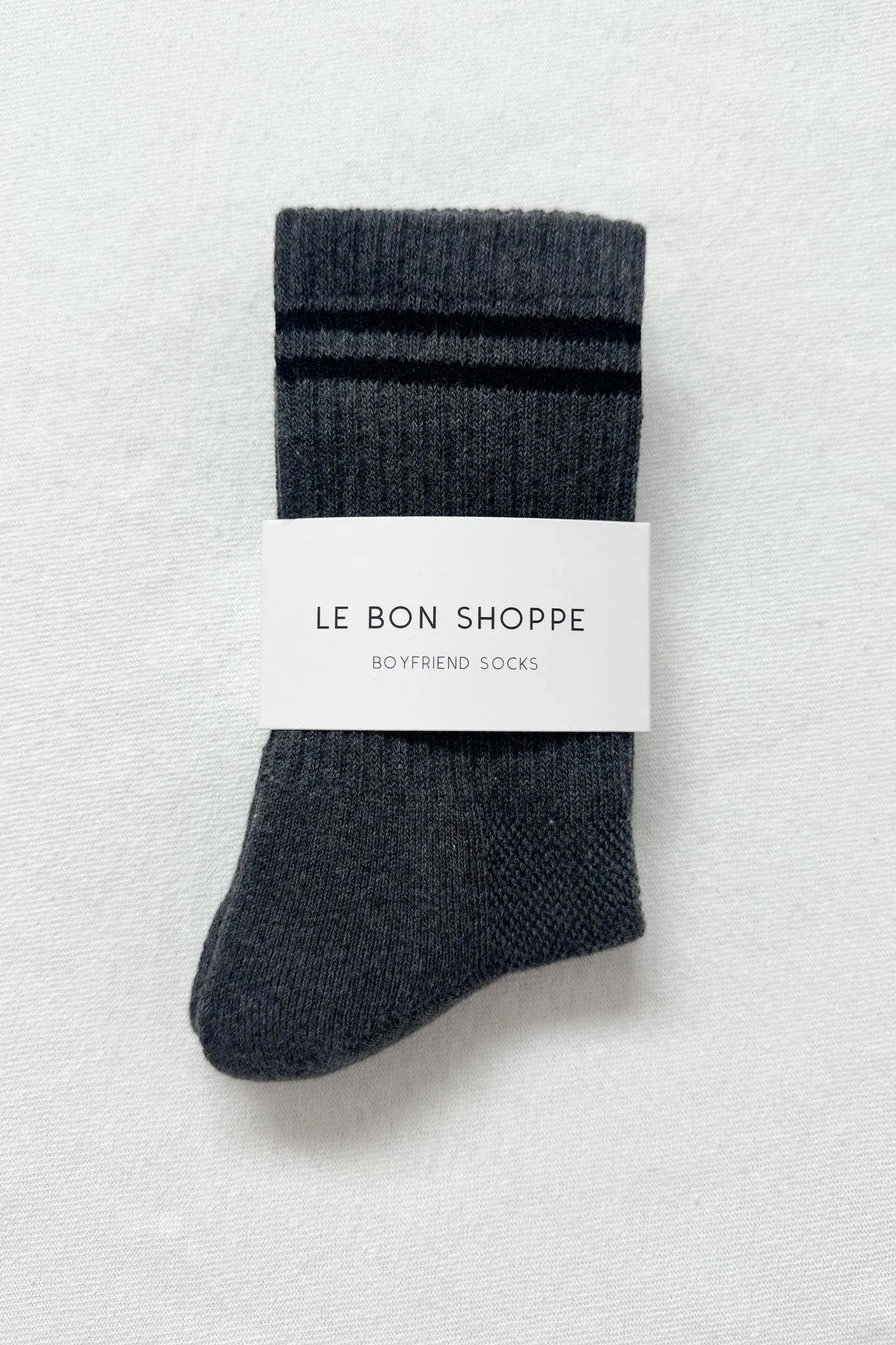 Boyfriend Socks - Charcoal sold by Le Bon Shoppe product image thumbnail 3