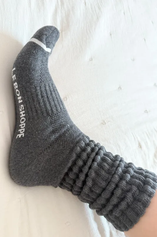 Ballet Socks - Charcoal sold by Le Bon Shoppe