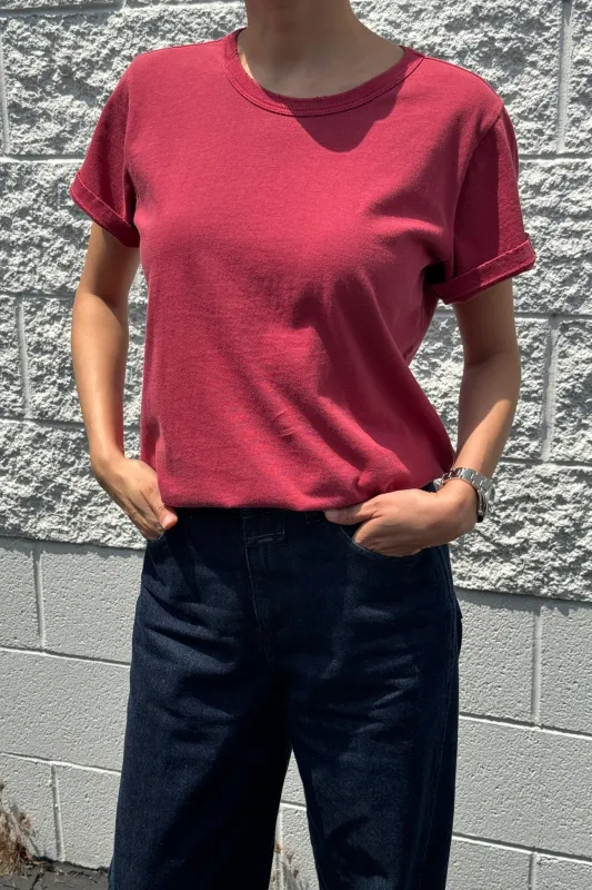 Vintage Boy Tee (Organic Cotton) - Crayon Red sold by Le Bon Shoppe