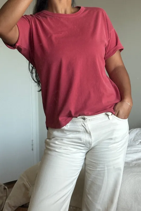 Her Tee - Crayon Red sold by Le Bon Shoppe