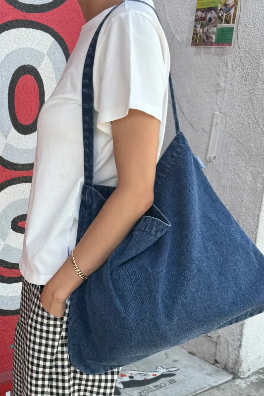 Happy Carry Bag - Blue Denim sold by Le Bon Shoppe