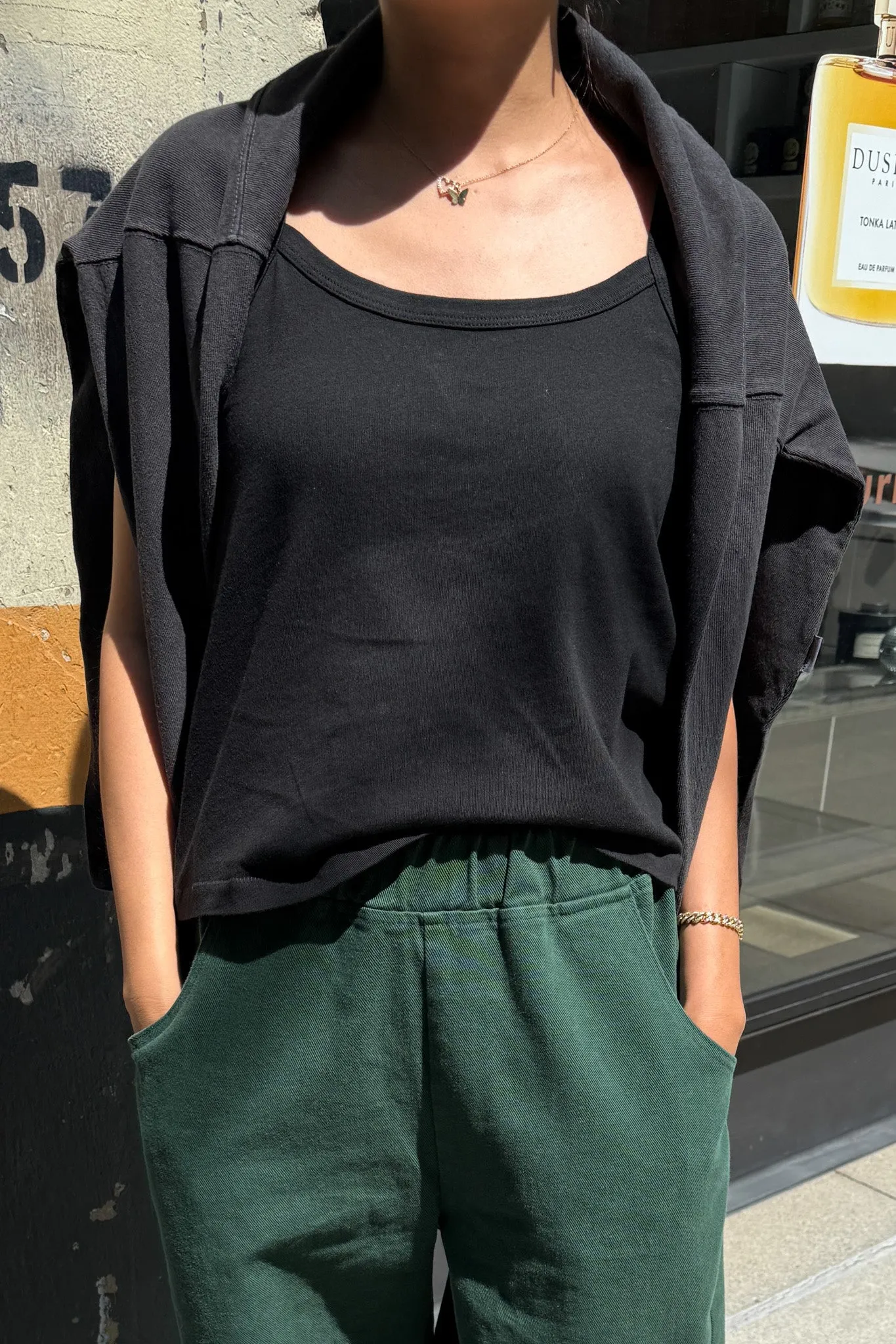 Dana Cami (Organic Cotton) - Black sold by Le Bon Shoppe product image thumbnail 3