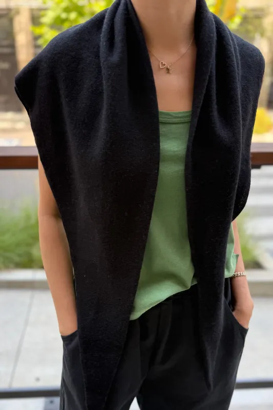 Cashmere Shawl - Black sold by Le Bon Shoppe