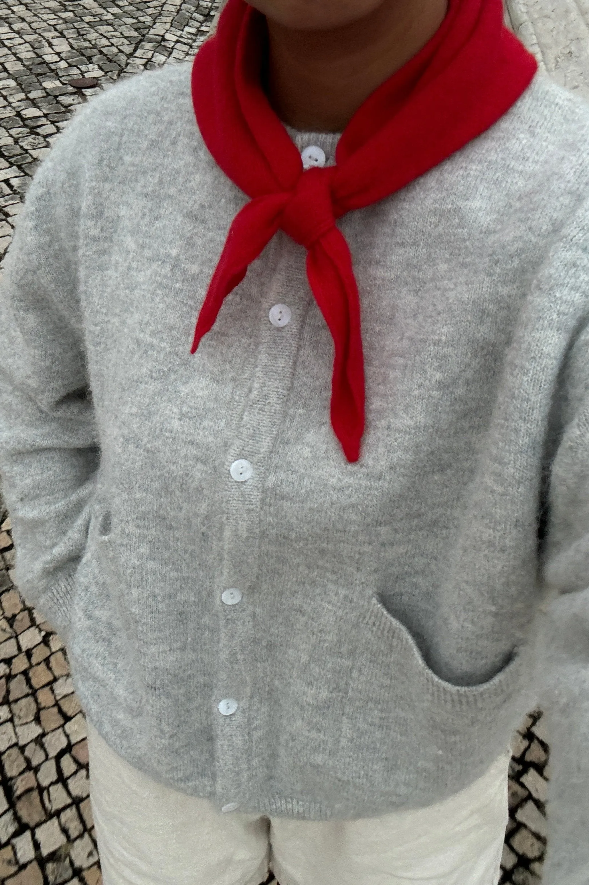 Cashmere Bandana - Red sold by Le Bon Shoppe