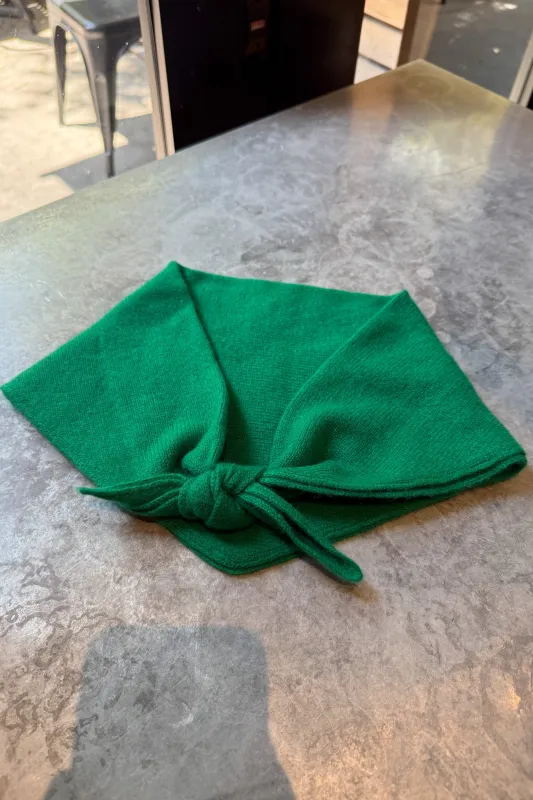 Cashmere Bandana - Kelly Green sold by Le Bon Shoppe