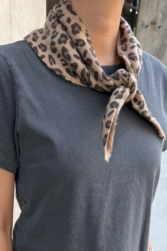 Cashmere Bandana - Leopard sold by Le Bon Shoppe