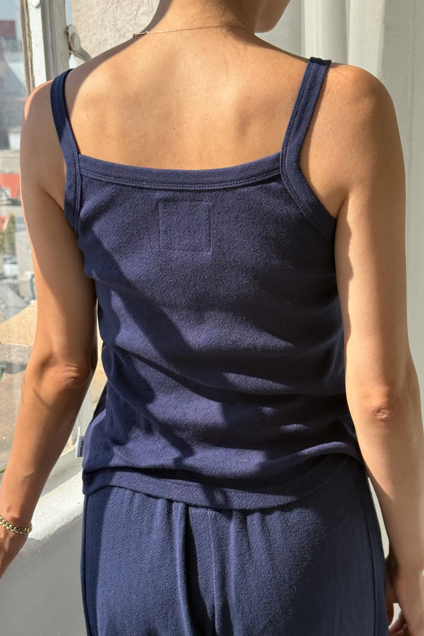 Pointelle Eve Cami- Navy sold by Le Bon Shoppe product image thumbnail 3