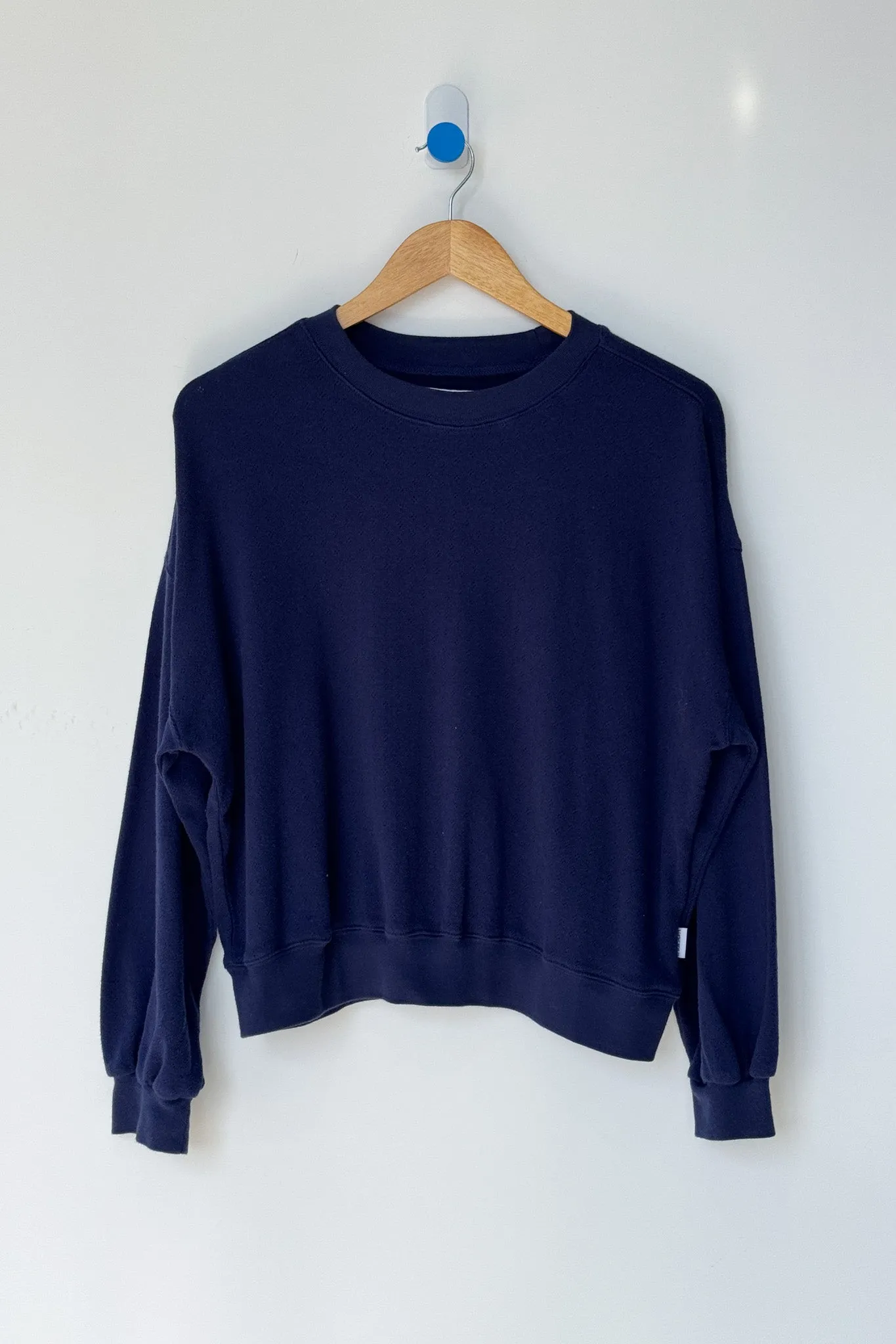 Pointelle Core Sweatshirt - Navy sold by Le Bon Shoppe product image thumbnail 4