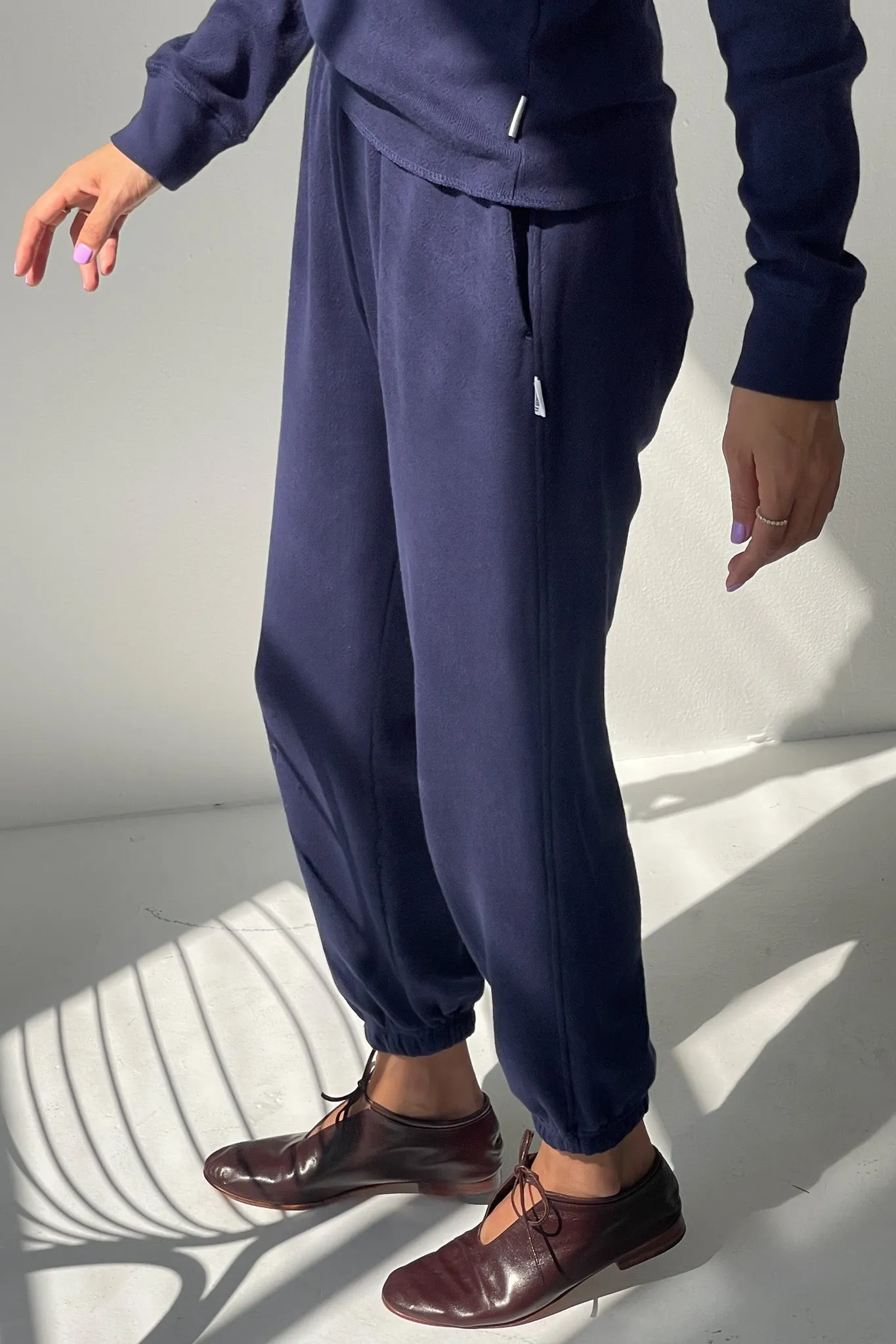 Pointelle Serene Joggers - Navy sold by Le Bon Shoppe product image thumbnail 2