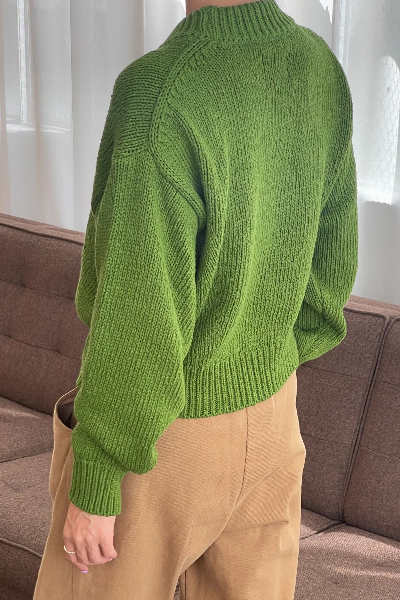 Zoe Cotton Sweater - Avocado sold by Le Bon Shoppe product image thumbnail 3