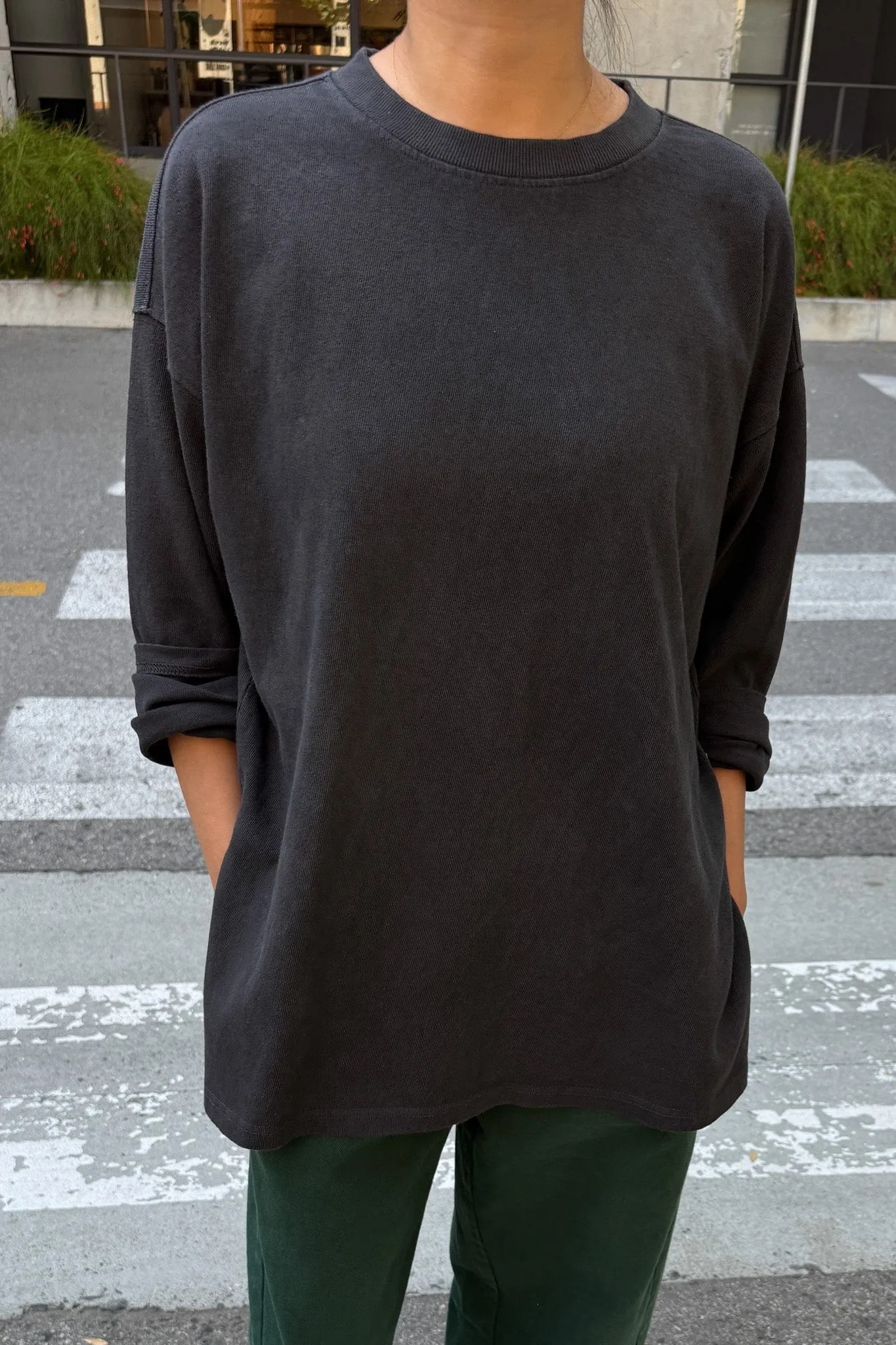 Sunday Tee - Almost Black sold by Le Bon Shoppe
