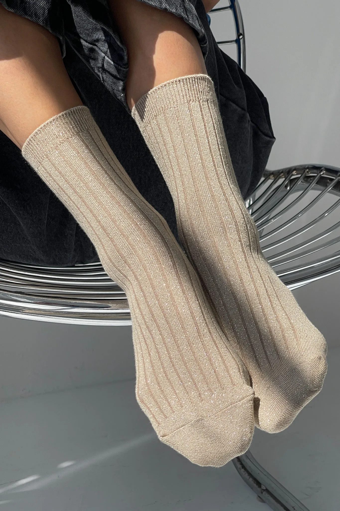 Her Socks (Glitter) - Ash Glitter sold by Le Bon Shoppe product image thumbnail 2