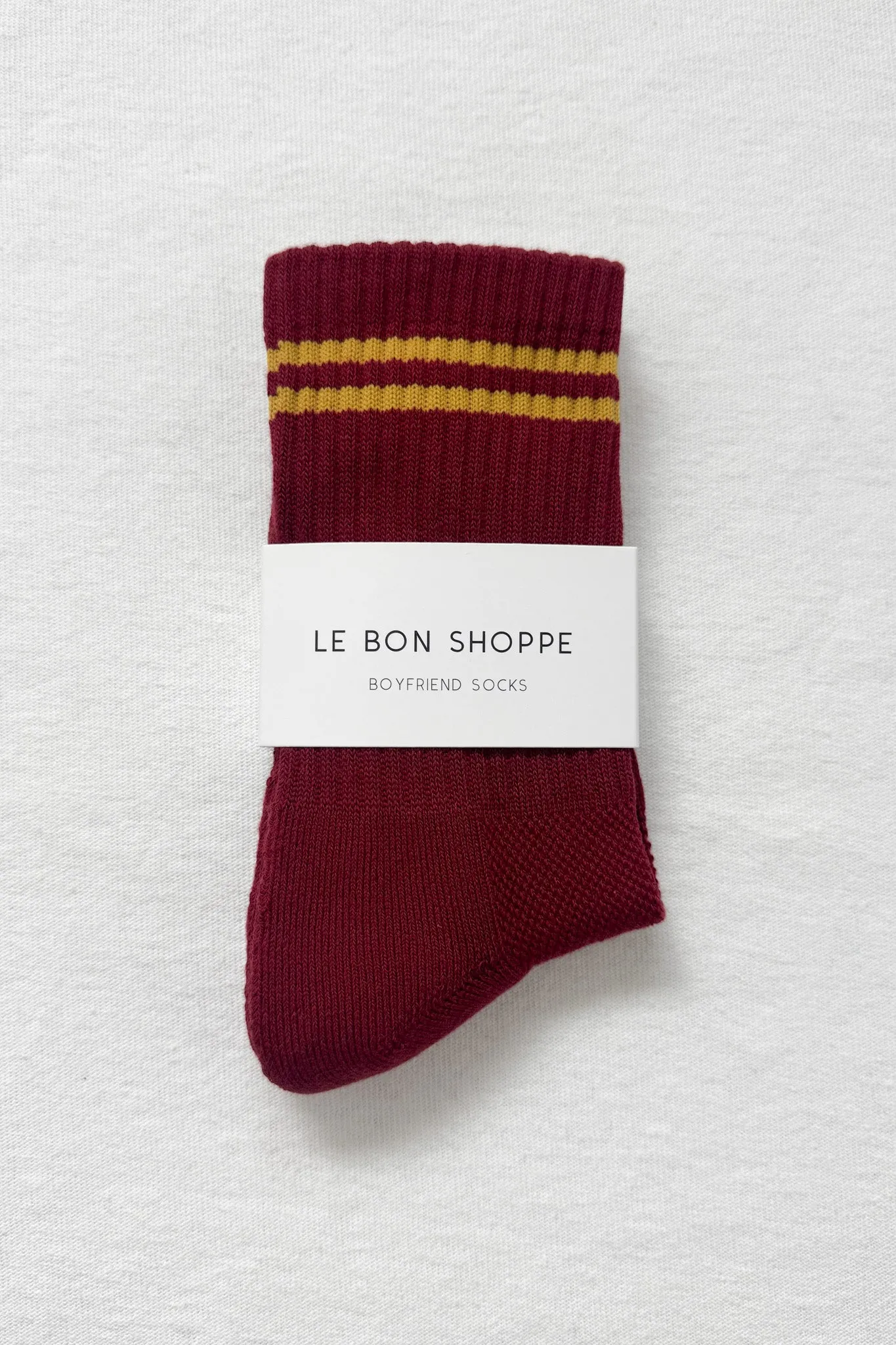 Boyfriend Socks - Cardinal sold by Le Bon Shoppe product image thumbnail 5