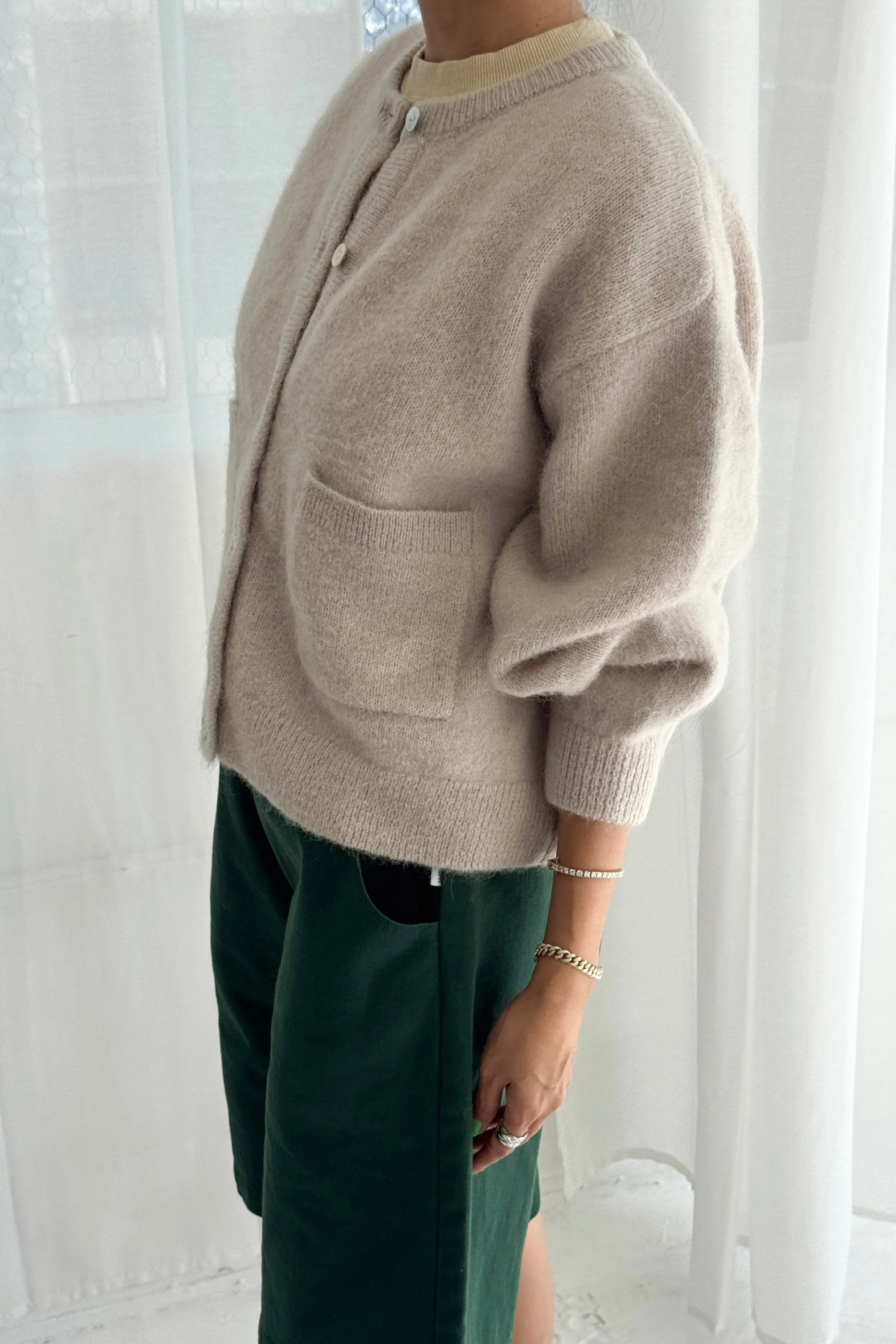 Amélie Alpaca Cardigan - Smoke sold by Le Bon Shoppe product image thumbnail 2