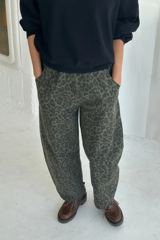 Arc Pants - Fern Leopard sold by Le Bon Shoppe