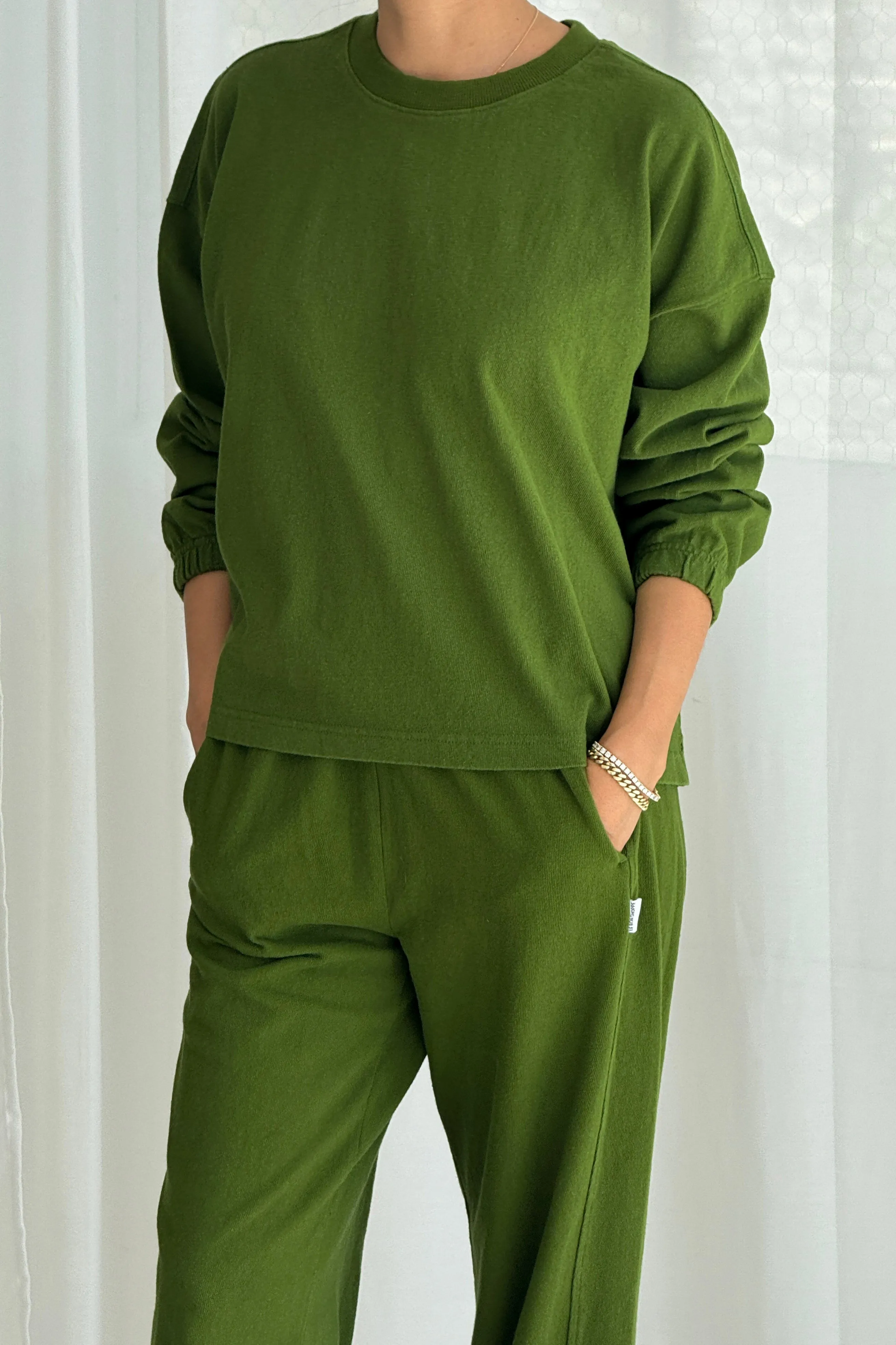 Naturelle Tee - Collard Green sold by Le Bon Shoppe