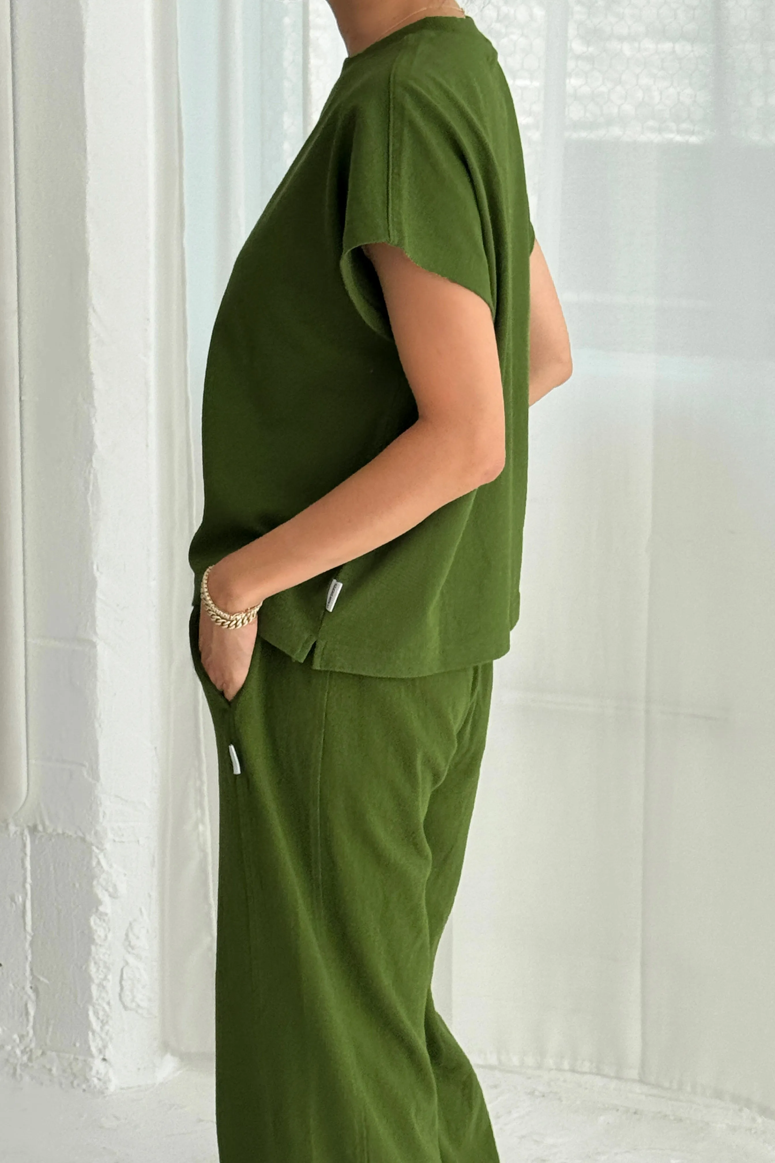 Jeanne Tee - Collard Green sold by Le Bon Shoppe product image thumbnail 2