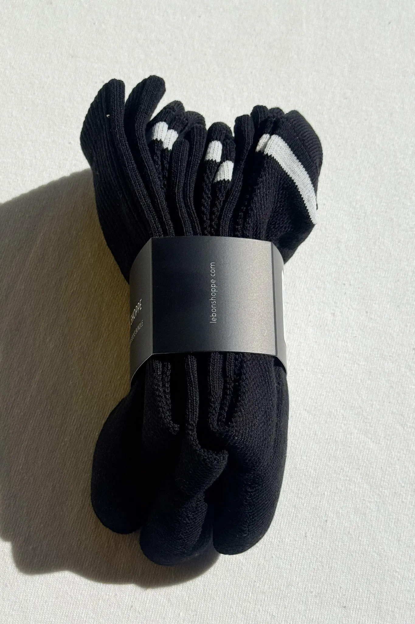 Extended Gym Socks Bundle - 3 Pair Bundle Pack ( BLACK ) sold by Le Bon Shoppe product image thumbnail 3