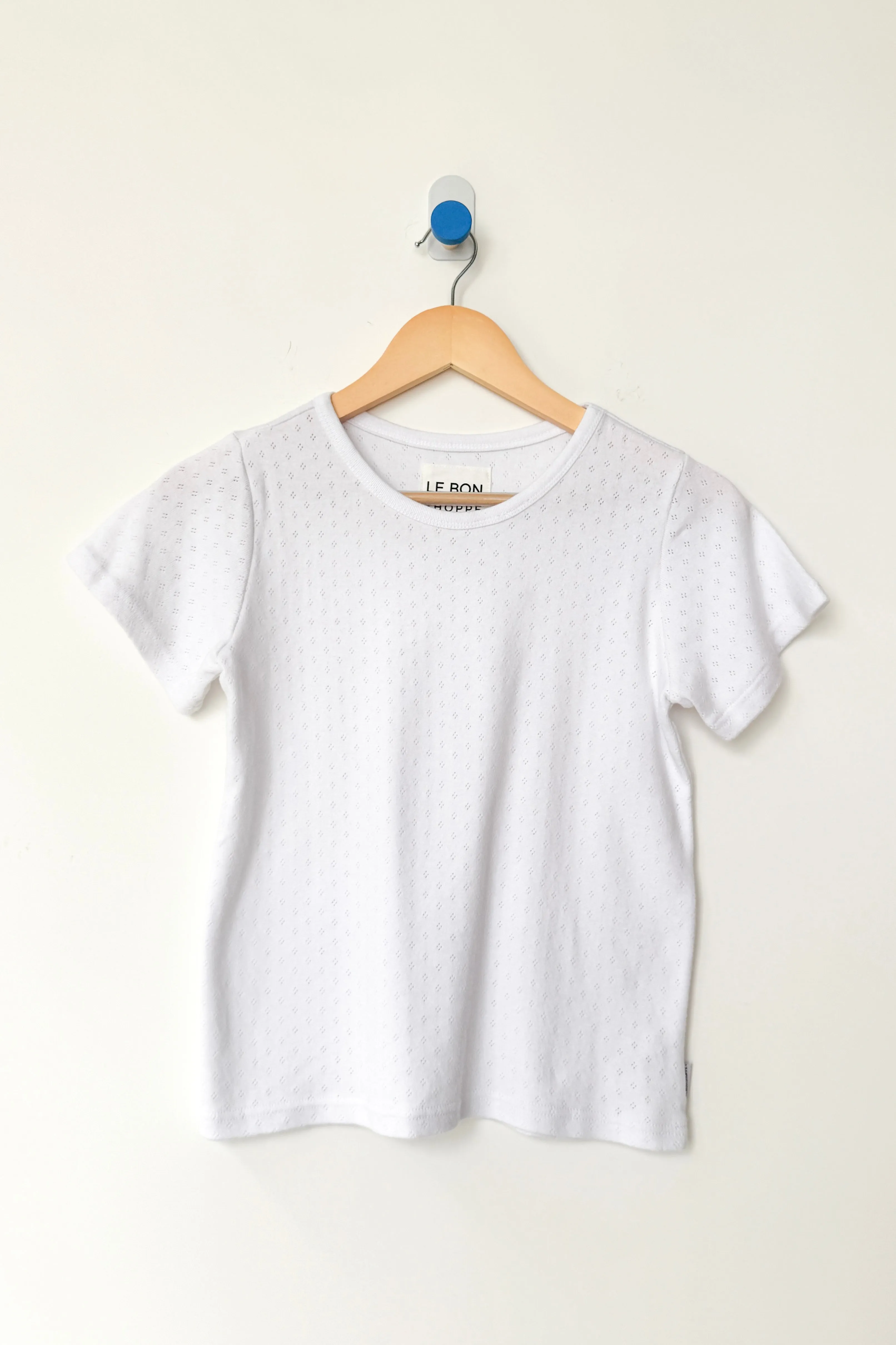 Pointelle Babe Tee - Snow White sold by Le Bon Shoppe product image thumbnail 3