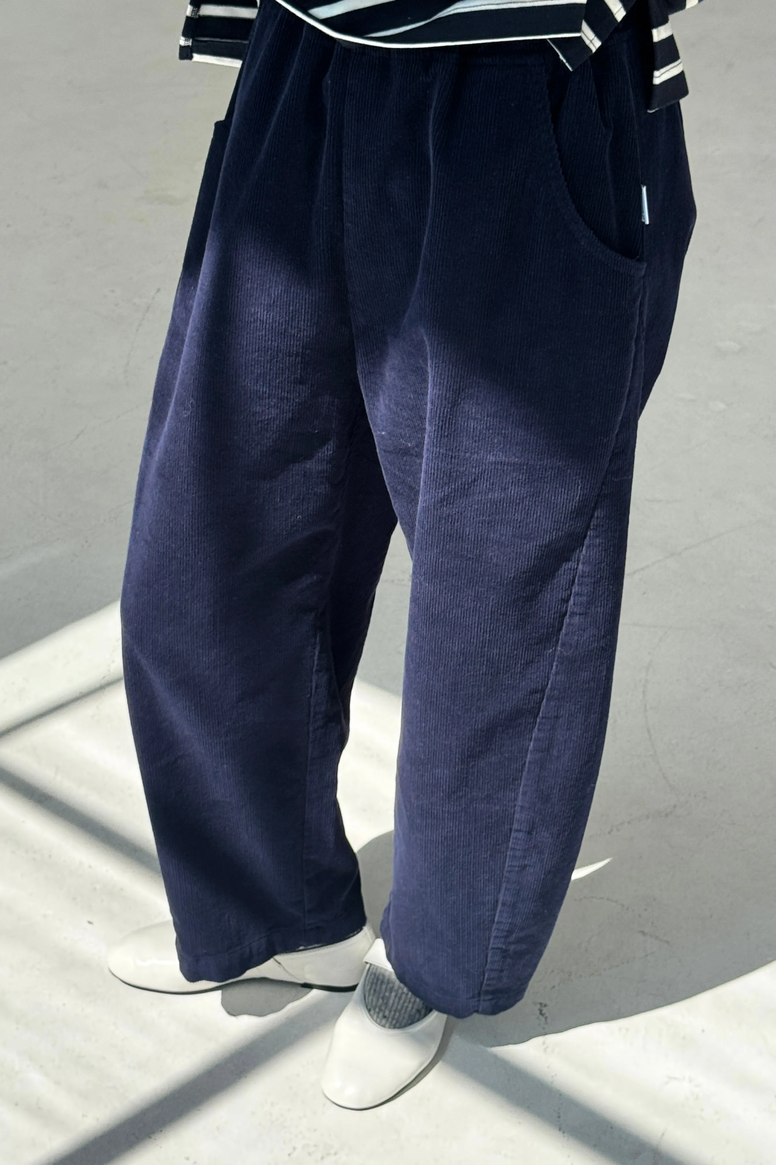 Corduroy Arc Pants - Navy sold by Le Bon Shoppe product image thumbnail 2