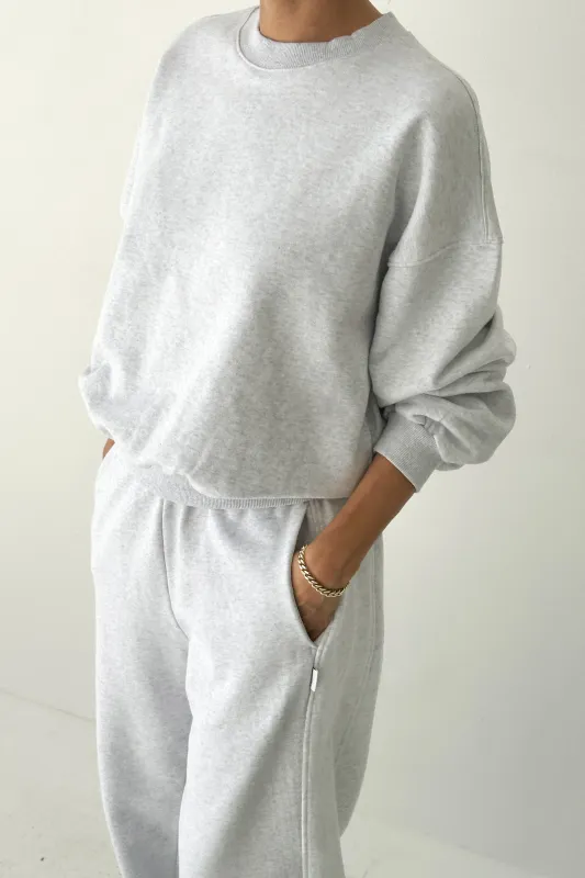 French Terry Core Sweatshirt - Icy Grey sold by Le Bon Shoppe