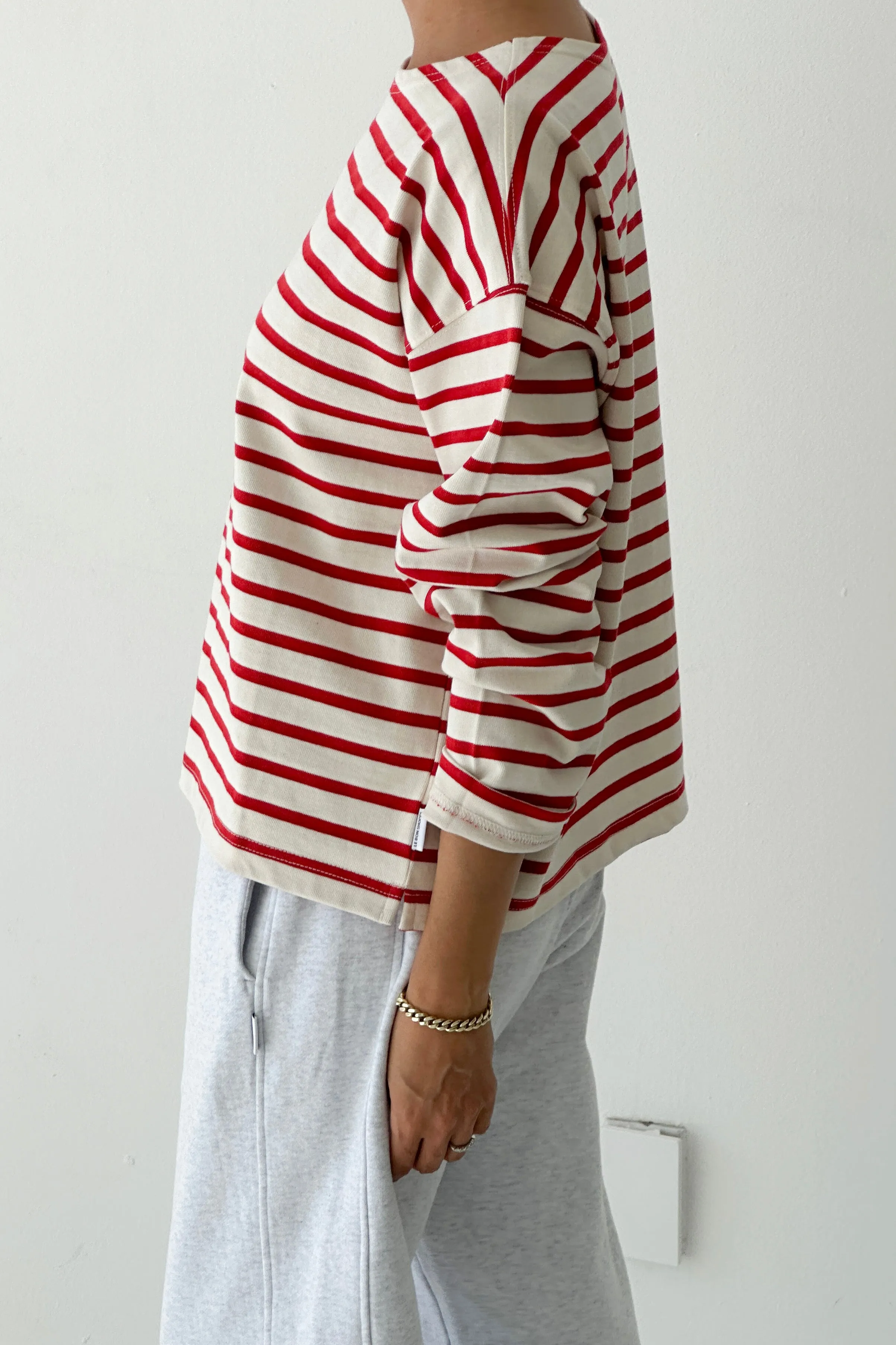 Sailor Top - Red Stripe sold by Le Bon Shoppe product image thumbnail 2