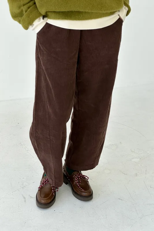 Corduroy Arc Pants - Chocolate sold by Le Bon Shoppe
