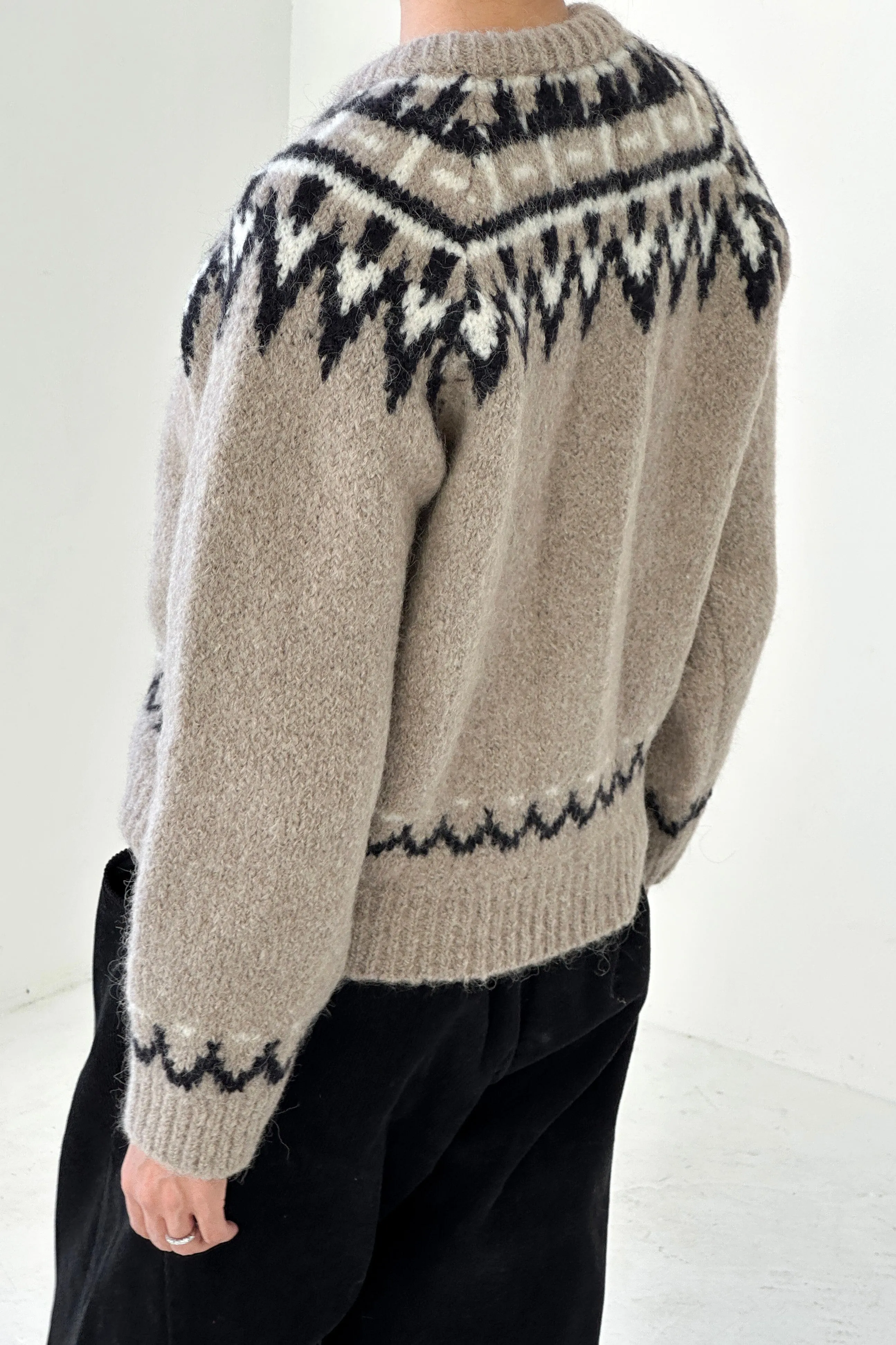 Alpaca Cabin Cardigan - Beige sold by Le Bon Shoppe product image thumbnail 2