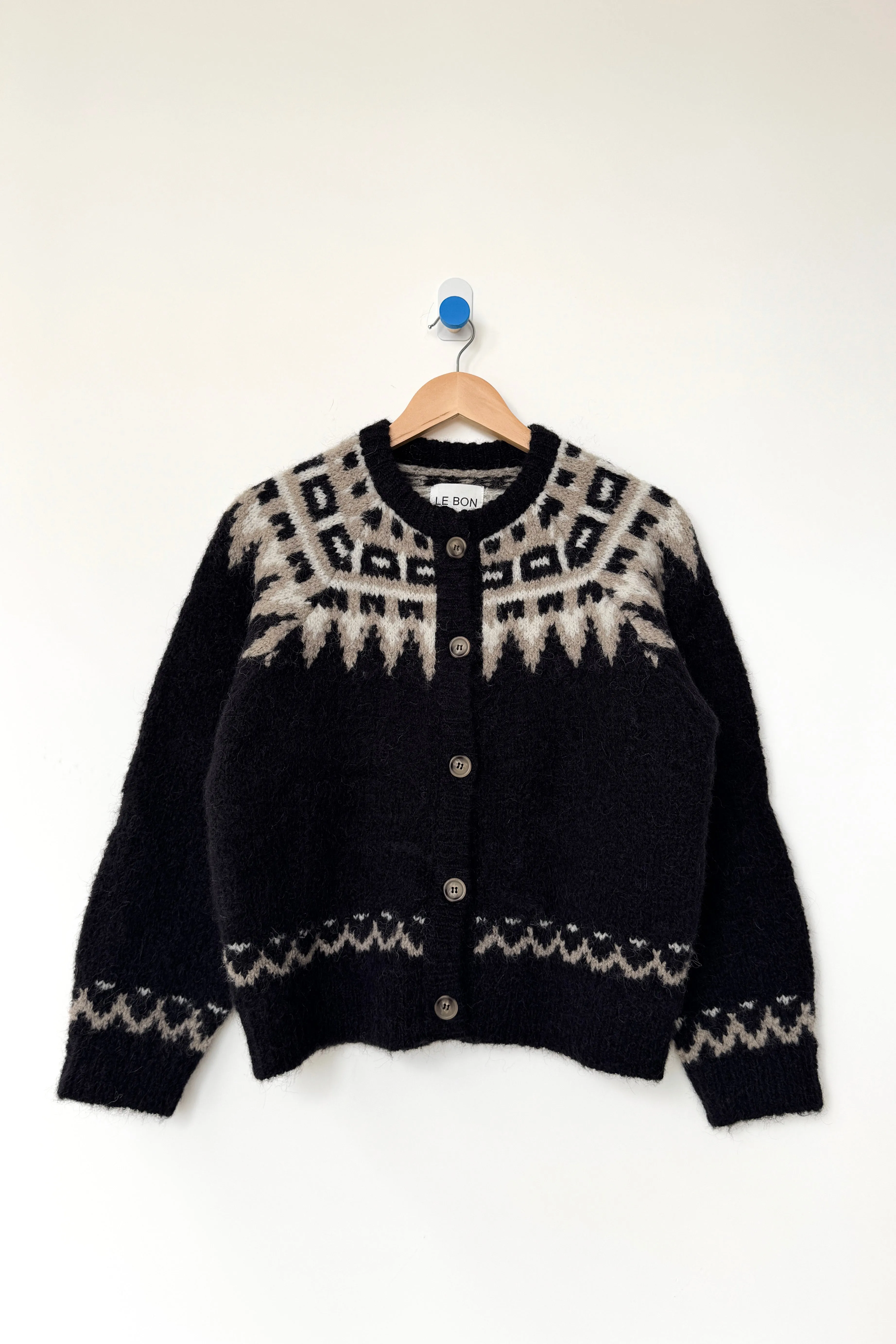 Alpaca Cabin Cardigan - Black sold by Le Bon Shoppe product image thumbnail 5