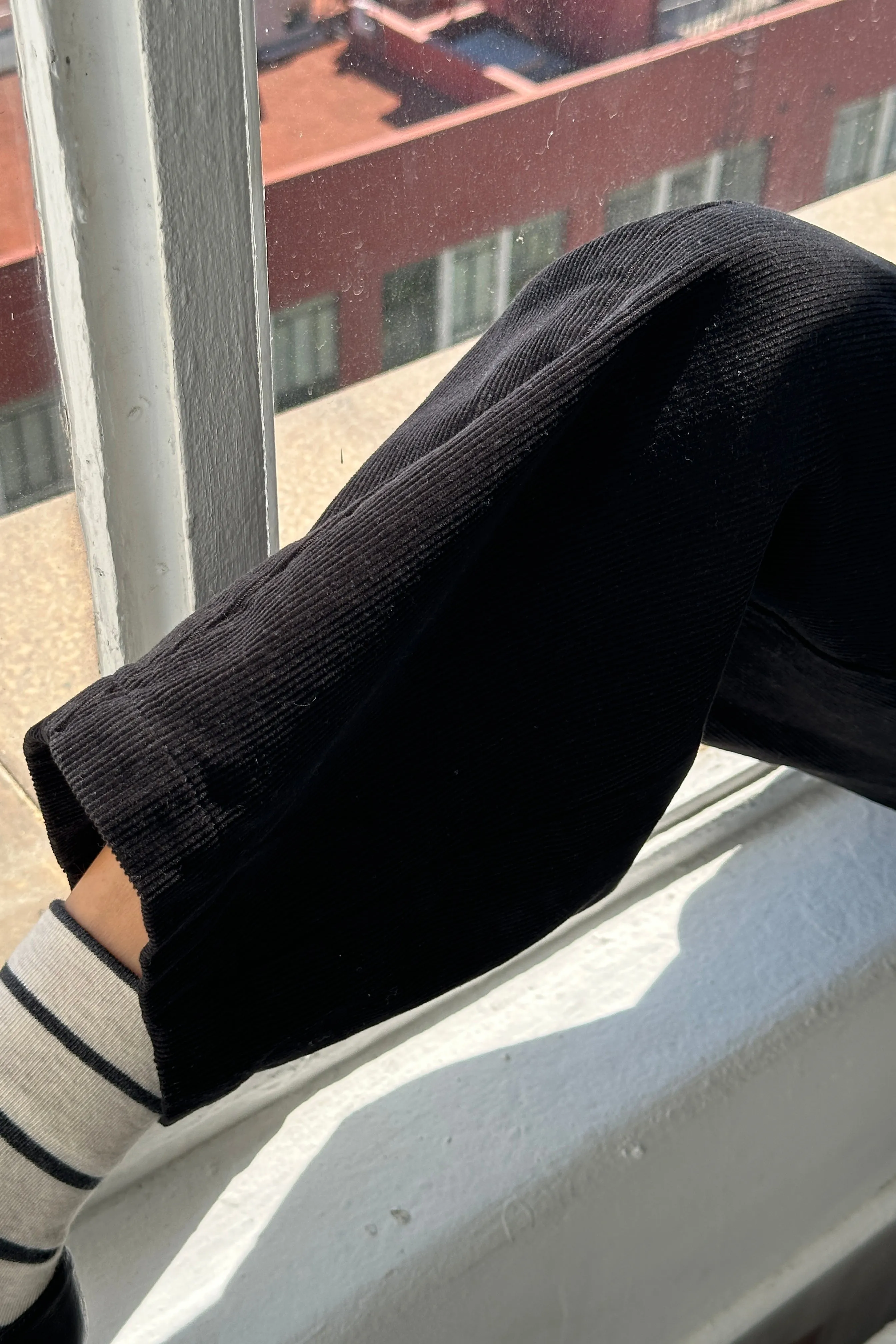 Corduroy Arc Pants - Black sold by Le Bon Shoppe product image thumbnail 3