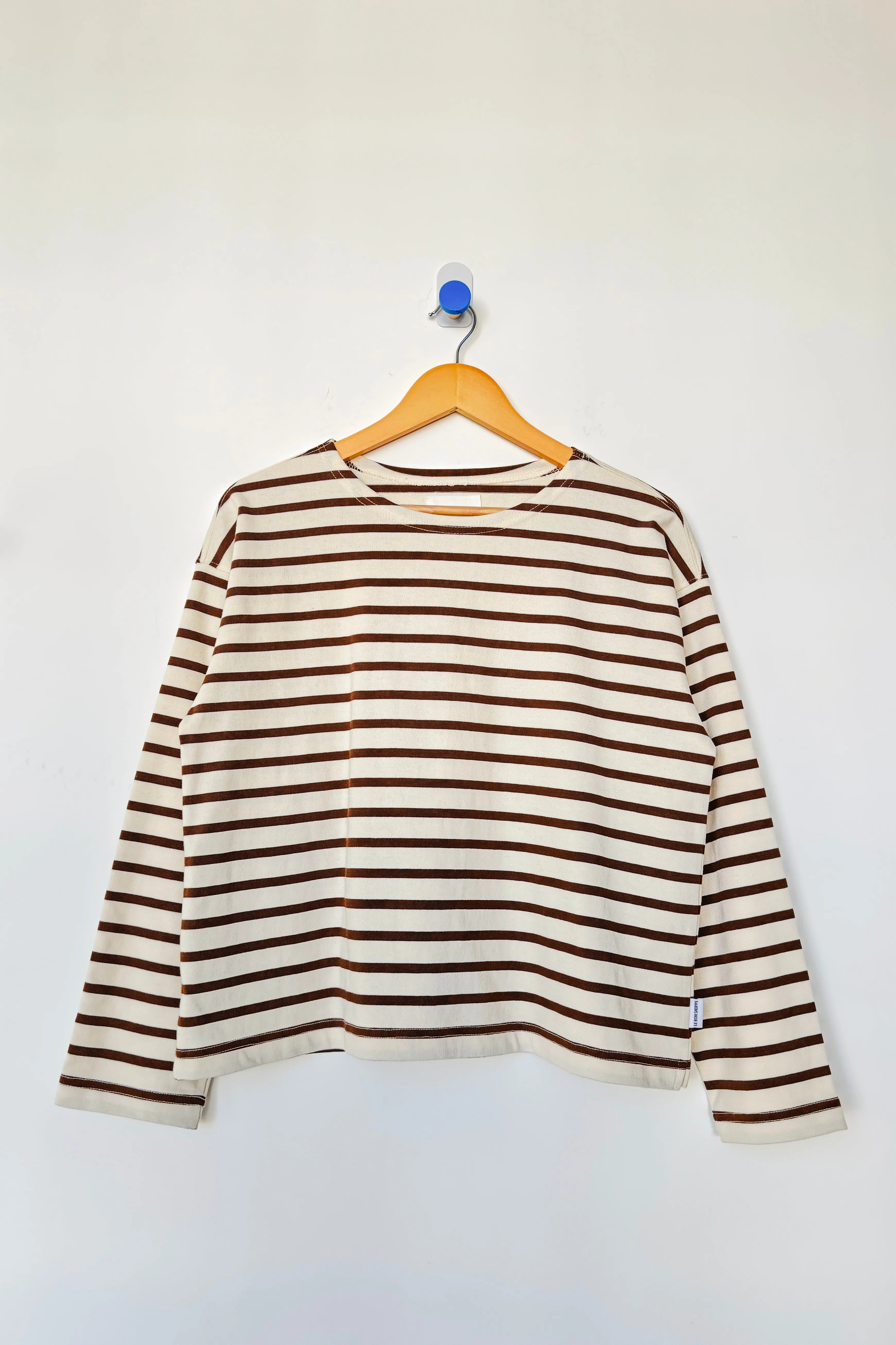 Sailor Top - Coffee Stripe sold by Le Bon Shoppe product image thumbnail 3