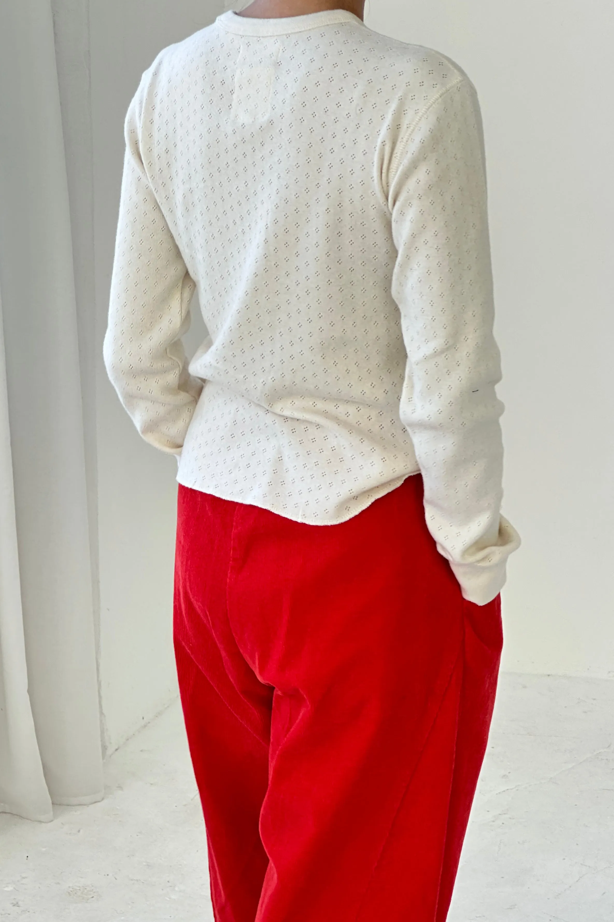 Pointelle Fundamental Tee - Naturel sold by Le Bon Shoppe product image thumbnail 3