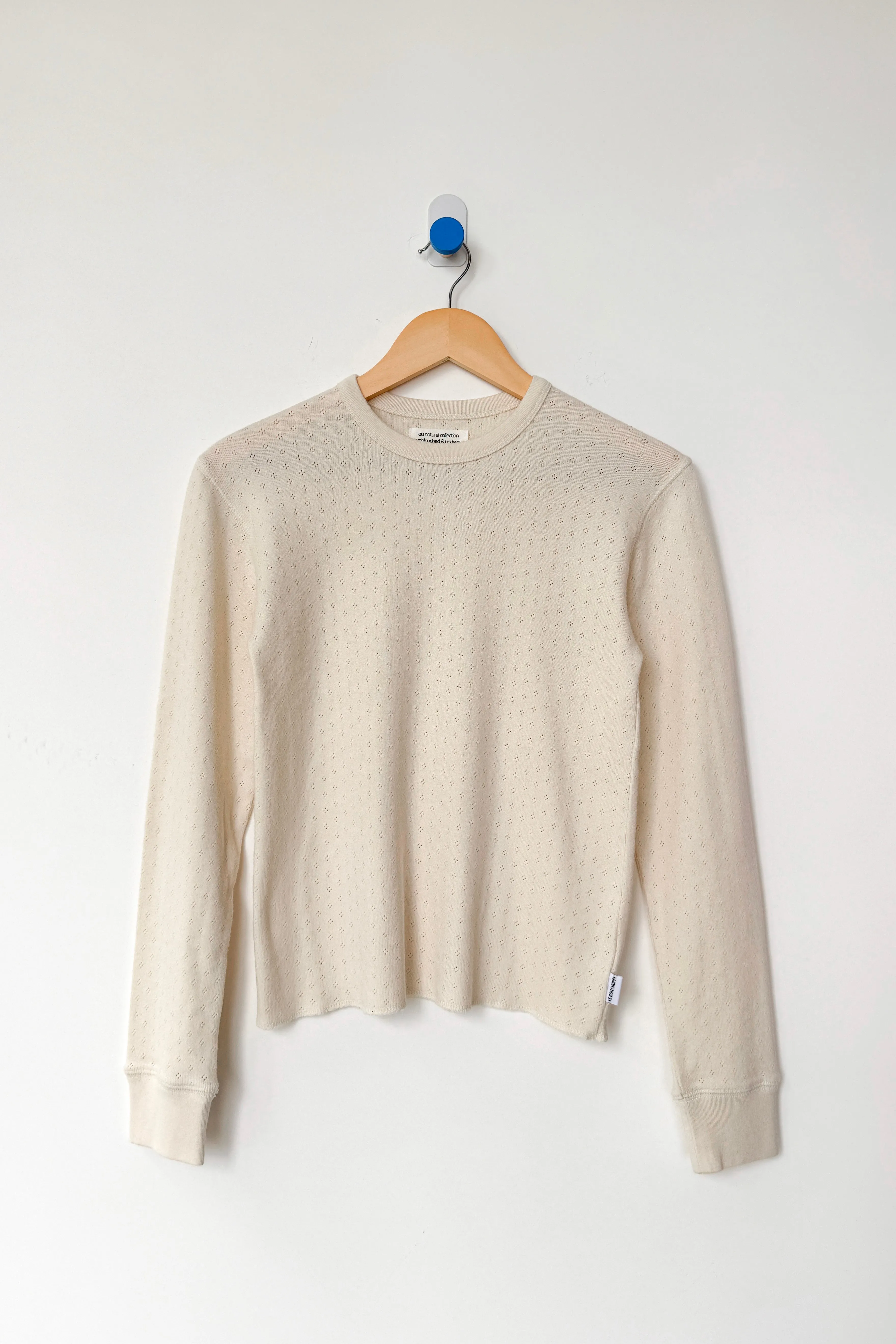 Pointelle Fundamental Tee - Naturel sold by Le Bon Shoppe product image thumbnail 4