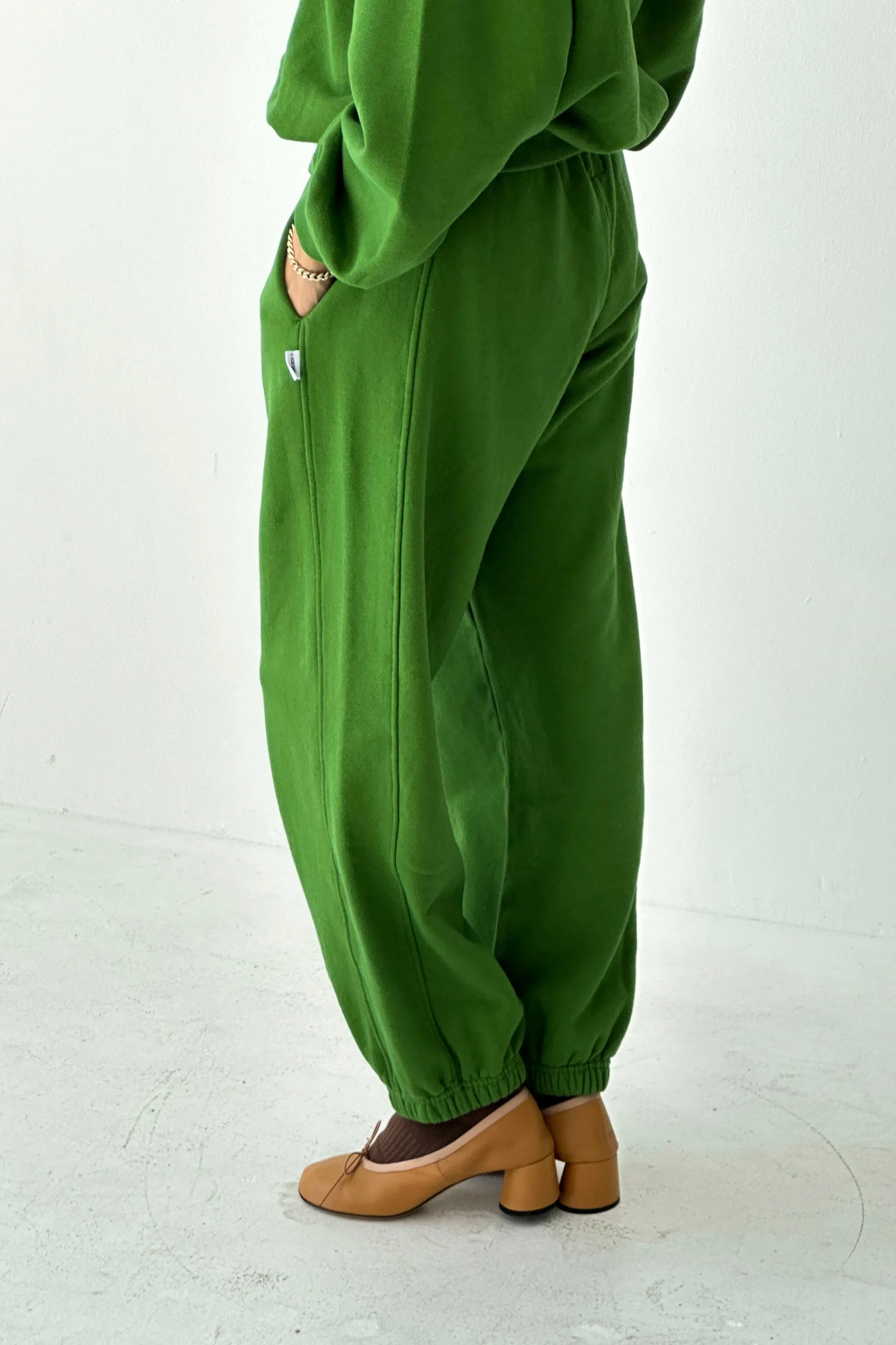 French Terry Balloon Pants - Avocado sold by Le Bon Shoppe product image thumbnail 2