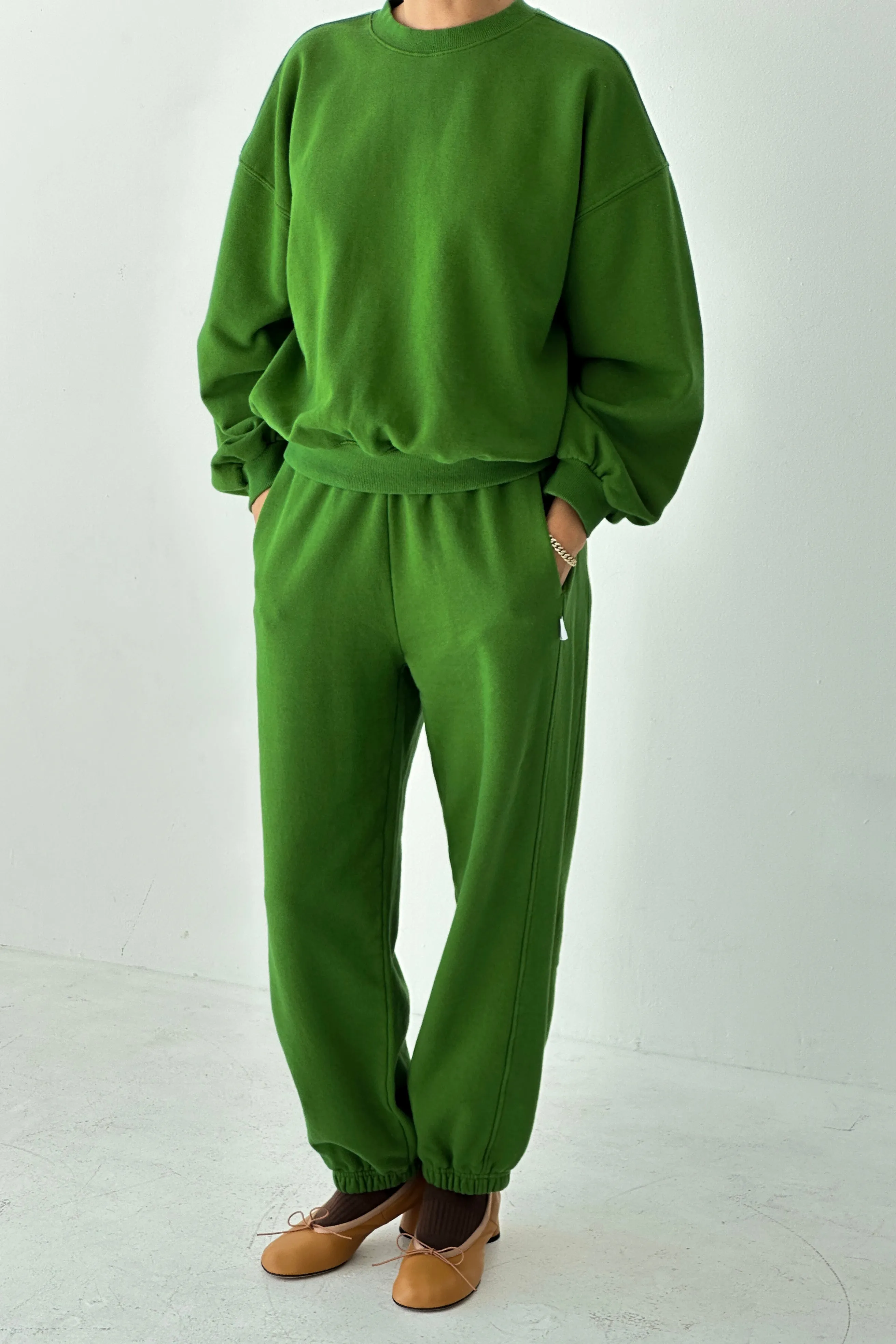 French Terry Balloon Pants - Avocado sold by Le Bon Shoppe product image thumbnail 3
