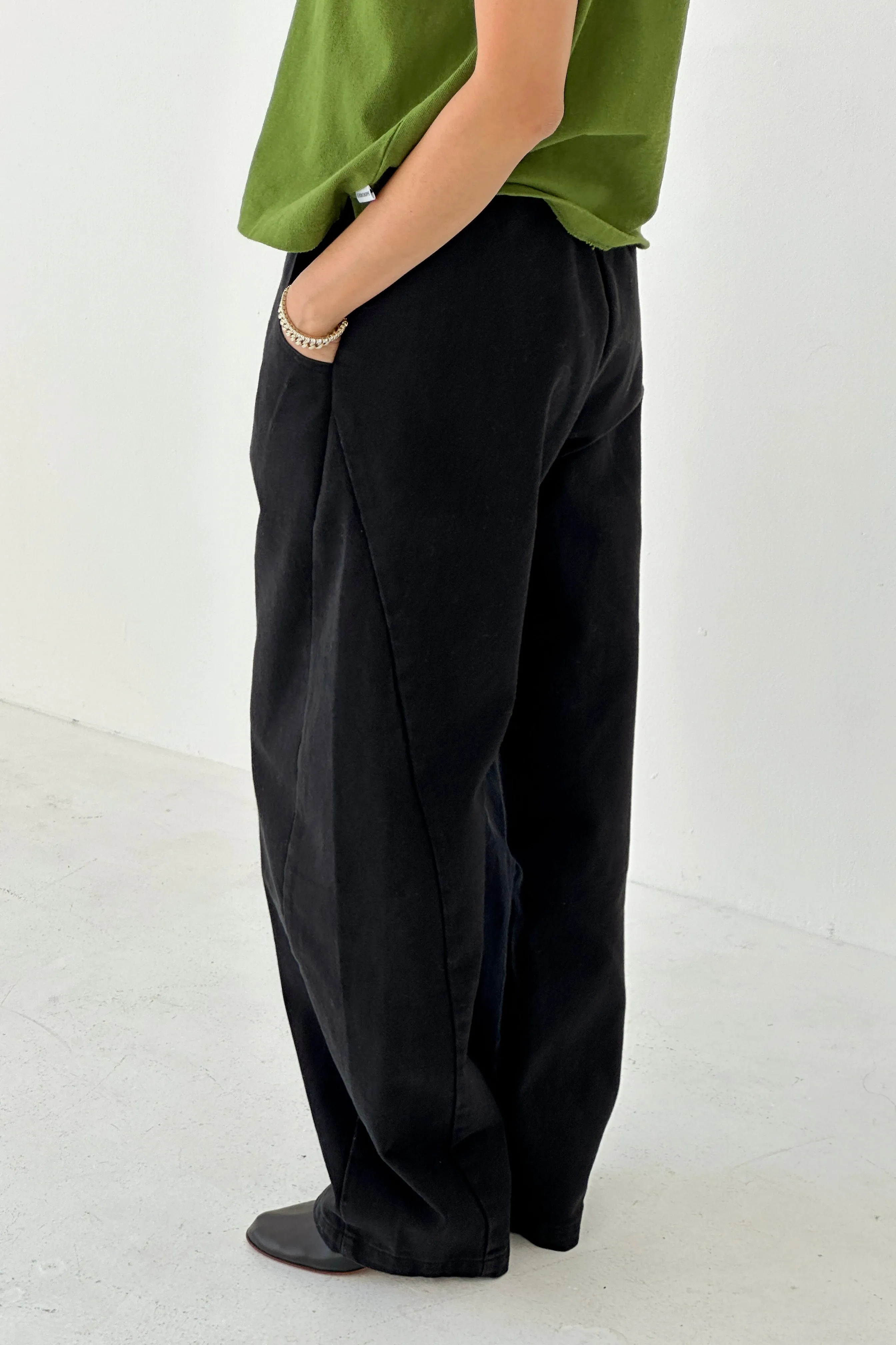Long Arc Pants - Black Canvas sold by Le Bon Shoppe product image thumbnail 3